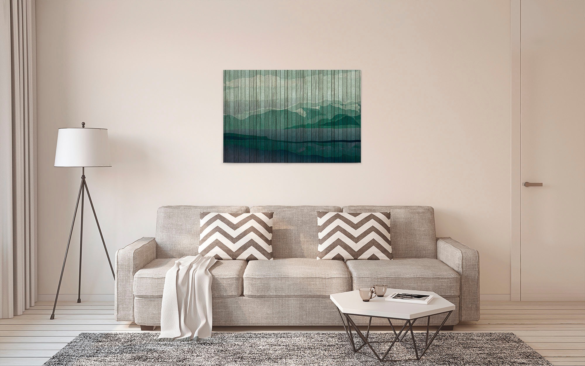 A.S. Création Leinwandbild »mountains 3«, Kunst-Landschaft-Kinder, (1 St.), Keilrahmen Landschaft Berge Gebirge Leinwand-Bild Wohnzimmer modern