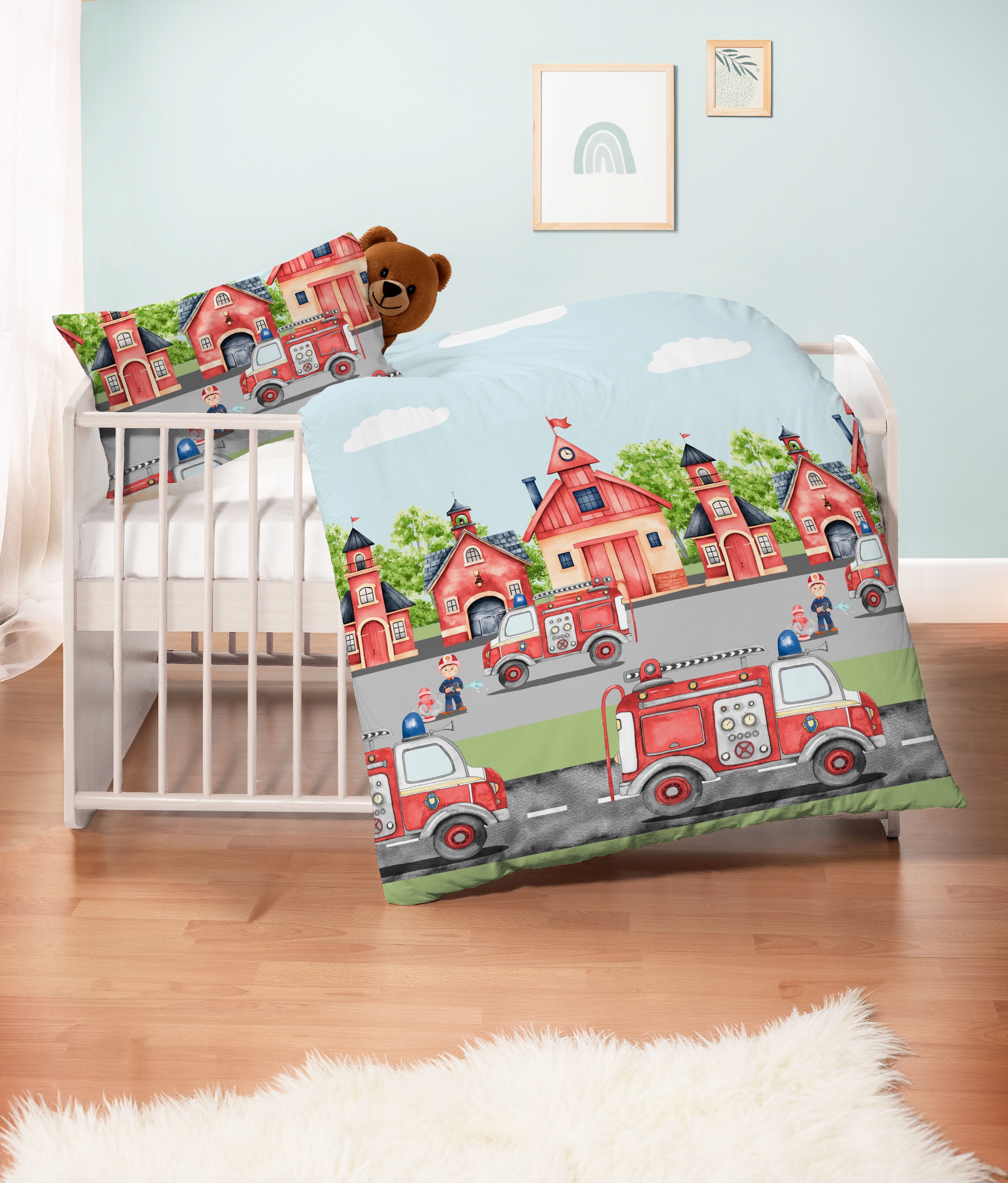 Biberna Kinderbettwäsche »0004523« 2 Stk. tlg. wohlig warm + weich, pflegeleicht, 100% Baumwolle, Reißverschluss