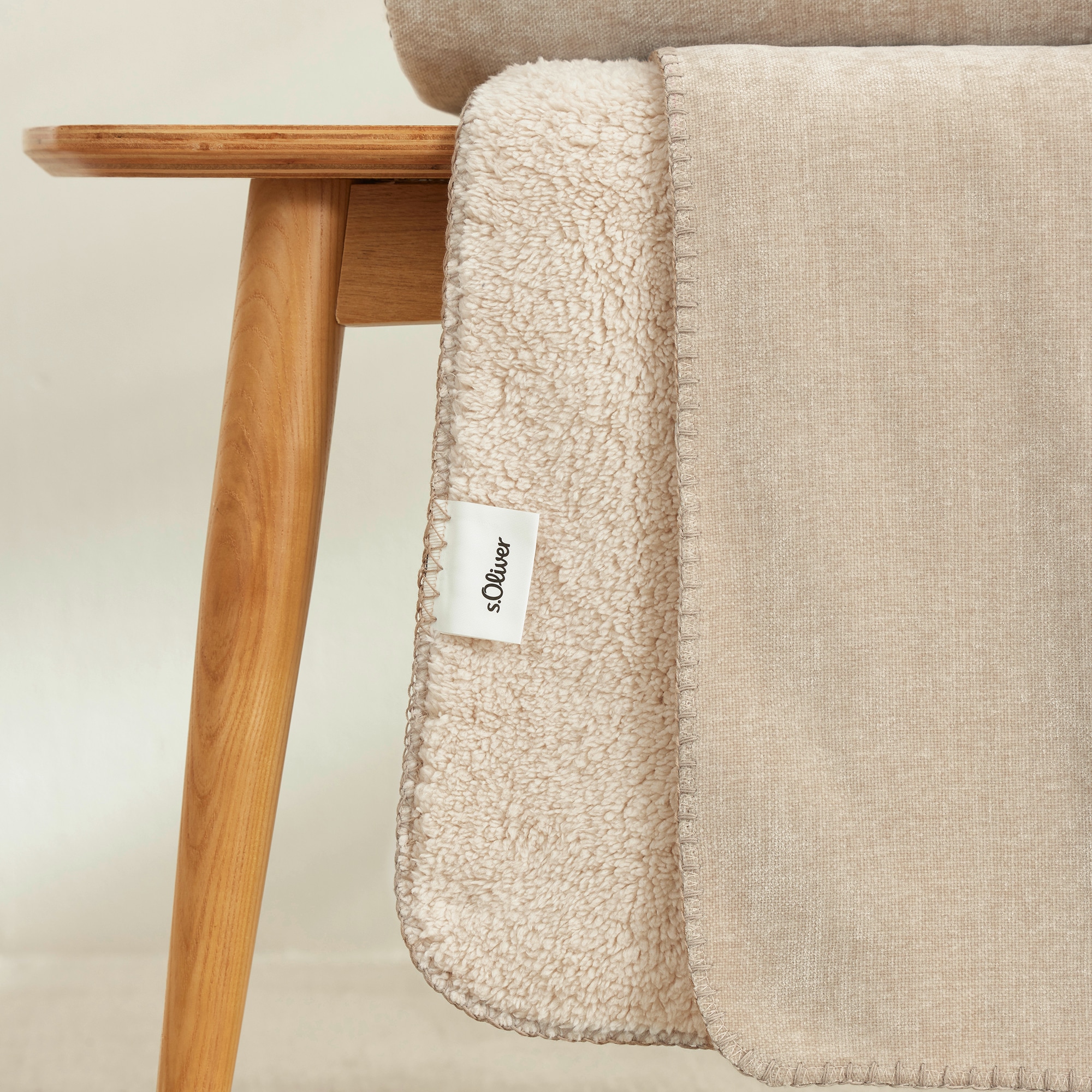 s.Oliver Wohndecke »s.Oliver Lounge Decke«, trendige Doubleface-Optik