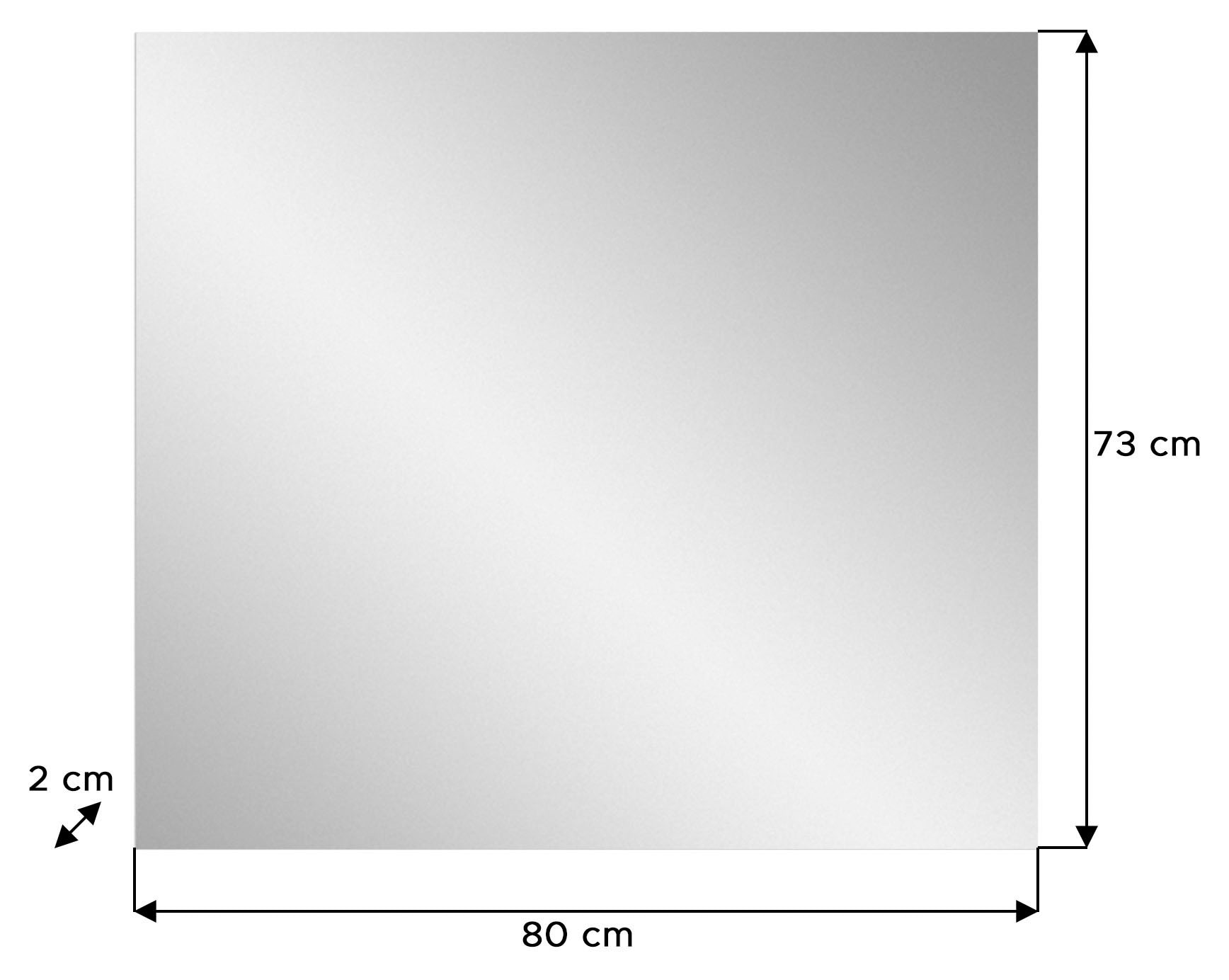 INOSIGN Garderobenspiegel »CAPRI, Maße BxH: 80x73 cm,«, Garderobenspiegel, Flurspiegel, Dielenspiegel, Wandspiegel