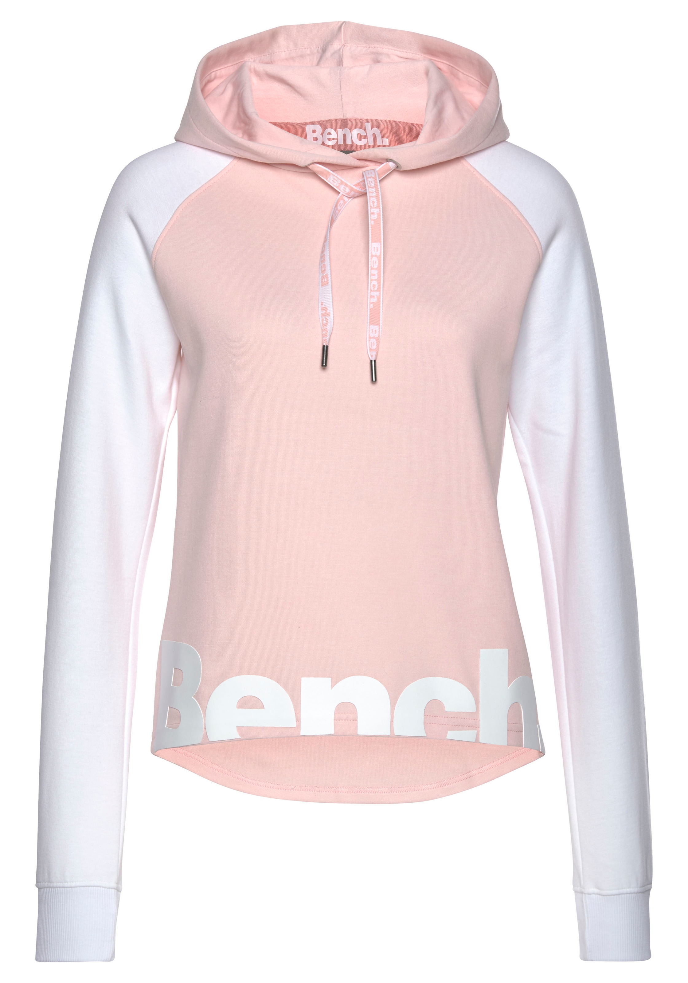 Bench. Loungewear Kapuzensweatshirt, mit farblich abgesetzten Ärmeln und  Logodruck, Loungeanzug, Hoodie online kaufen