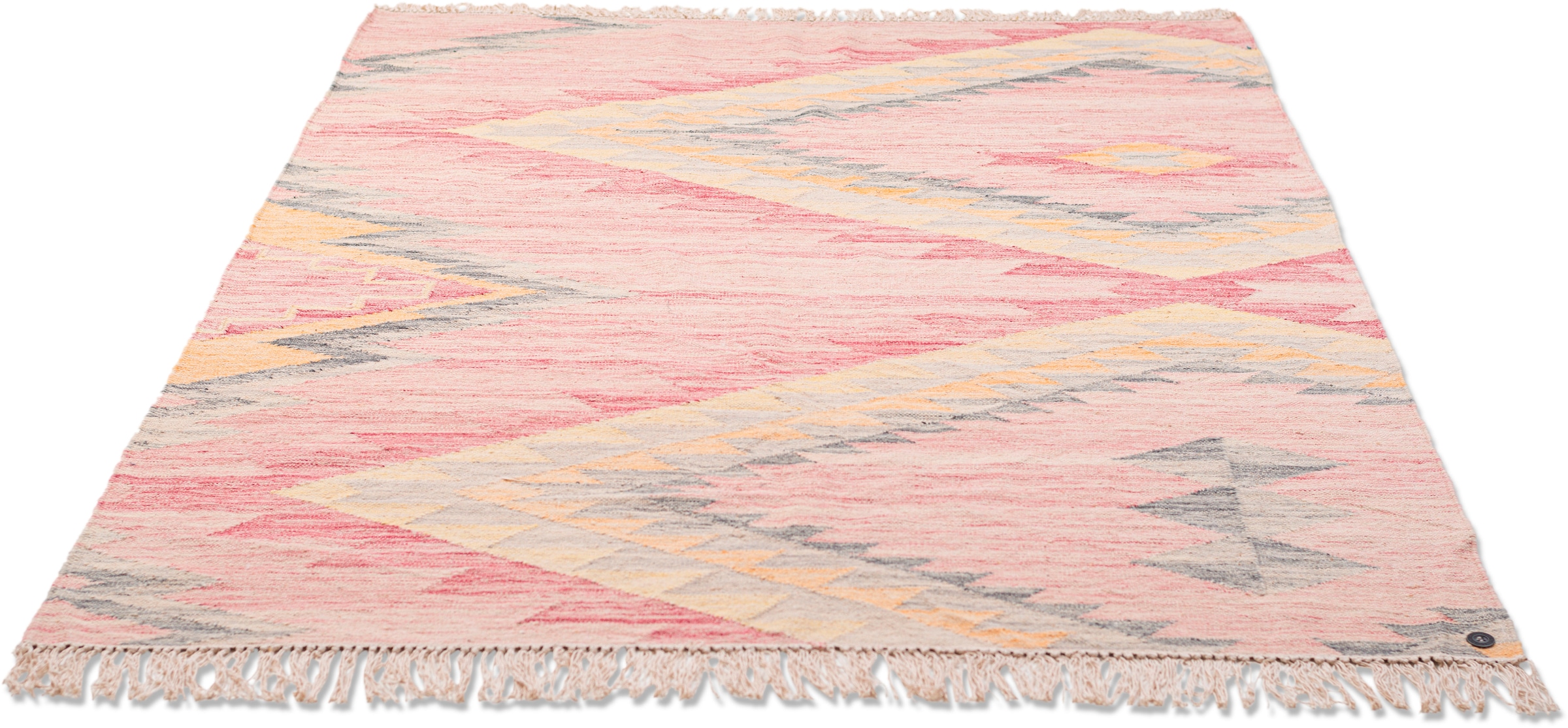 TOM TAILOR HOME Wollteppich »Vintage ZigZag«, rechteckig, 5 mm Höhe, handge günstig online kaufen