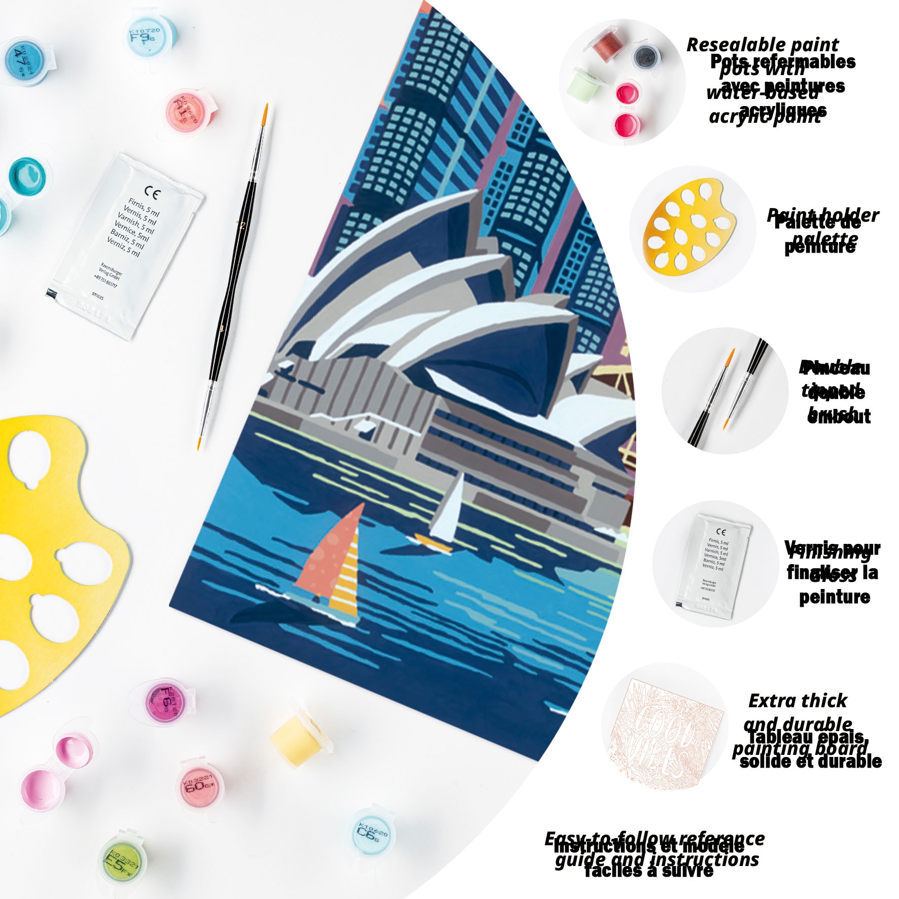 Ravensburger Malen nach Zahlen »CreArt, Colorful Sydney«, Made in Europe