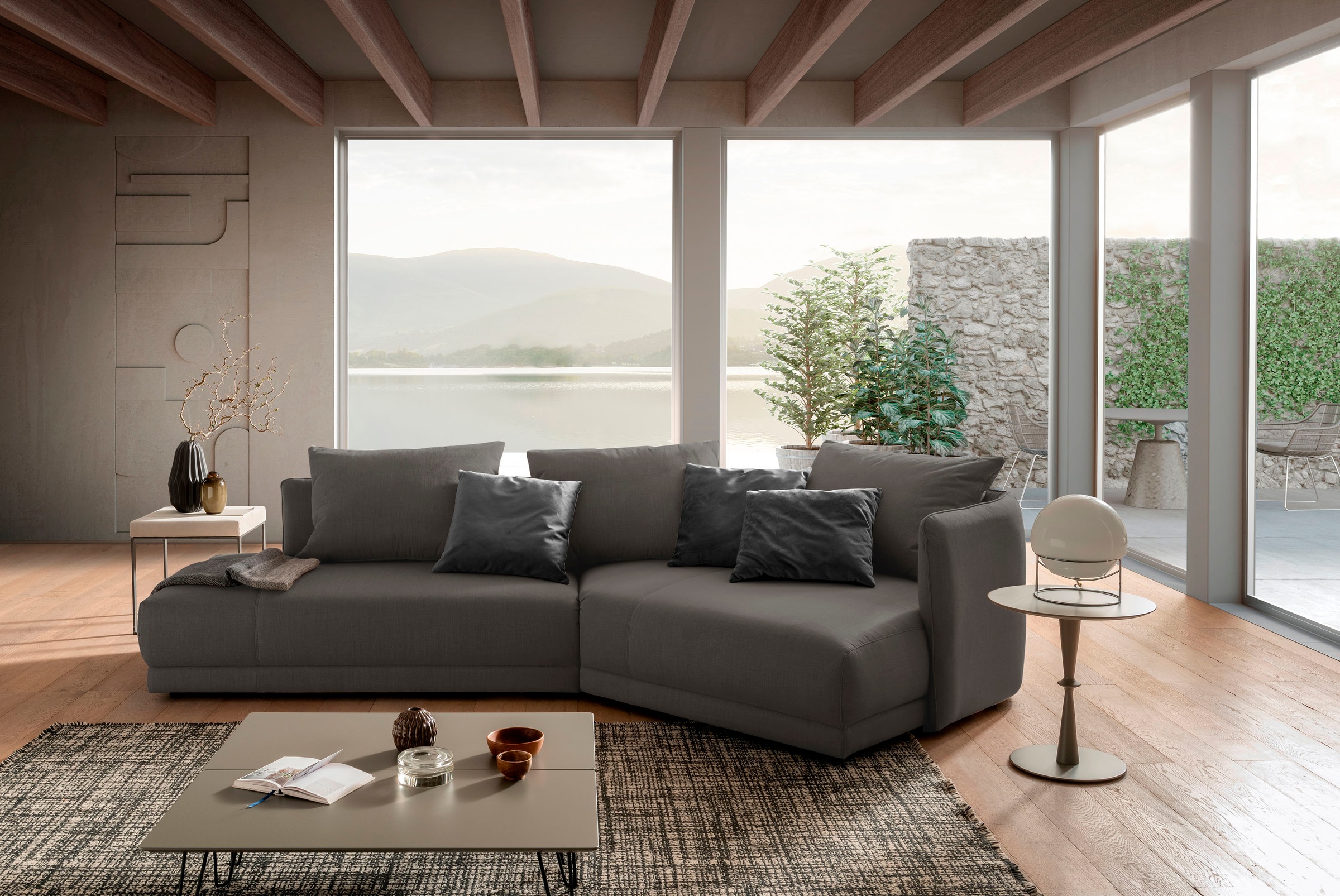 designwerk Ecksofa "New York L-Form, anmutendes Designsofa", mit moderner R günstig online kaufen