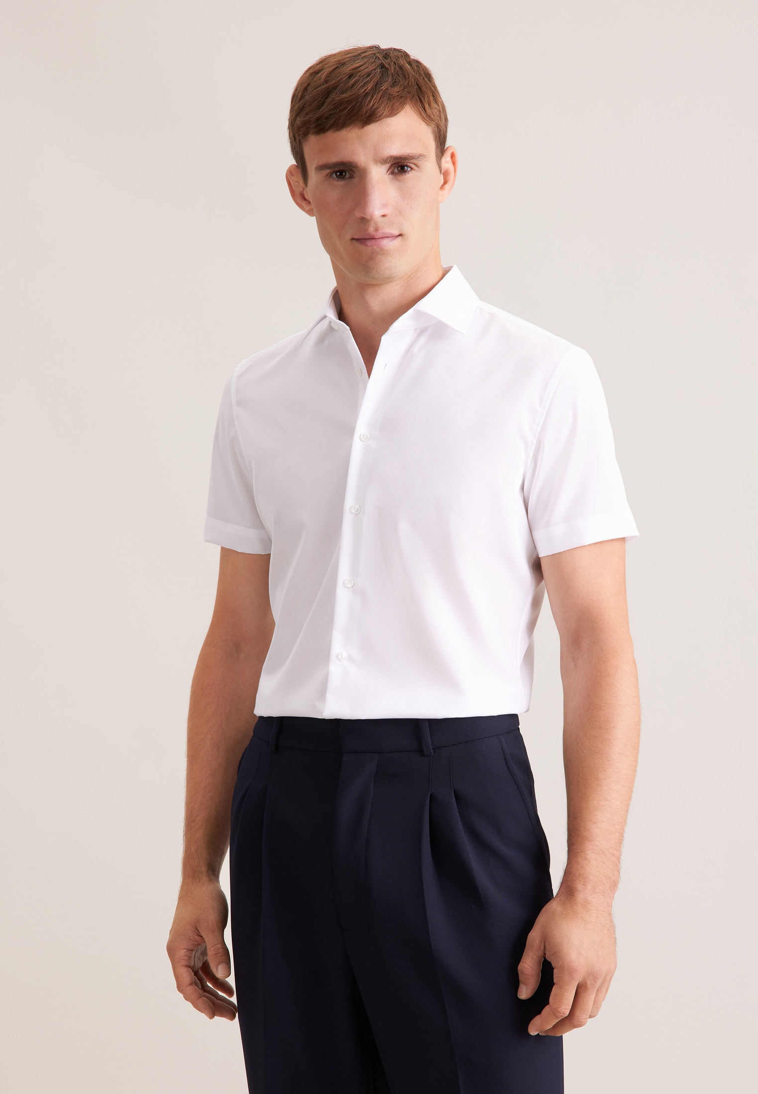 seidensticker Businesshemd »Schwarze Rose« Slim 1/2 Kentkragen Uni