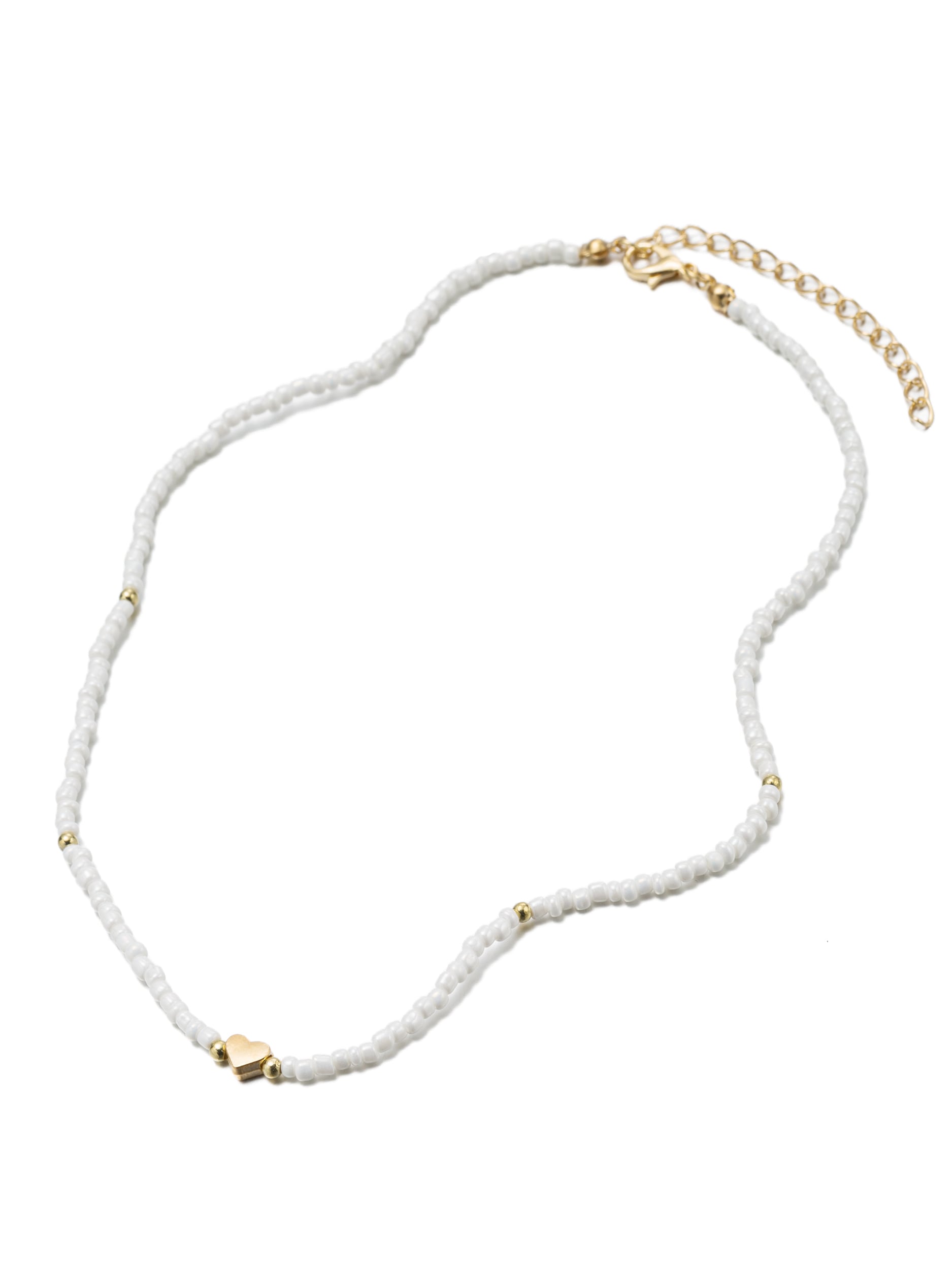 Aniston JEWELRY & WATCHES Collier »Schmuck Geschenk Kupfer Halsschmuck Halskette Glasperlen Herz« Made in Germany - mit Glasstein