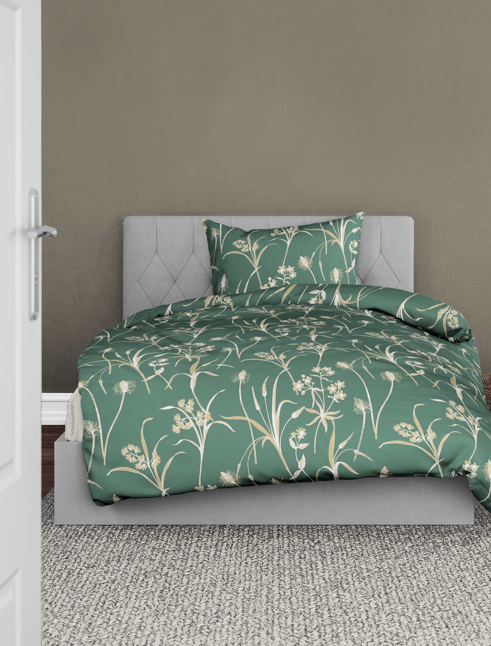 BIERBAUM Bettwäsche »3987« 2 Stk. tlg. Mako-Satin, 100 % Baumwolle, pflegeleicht