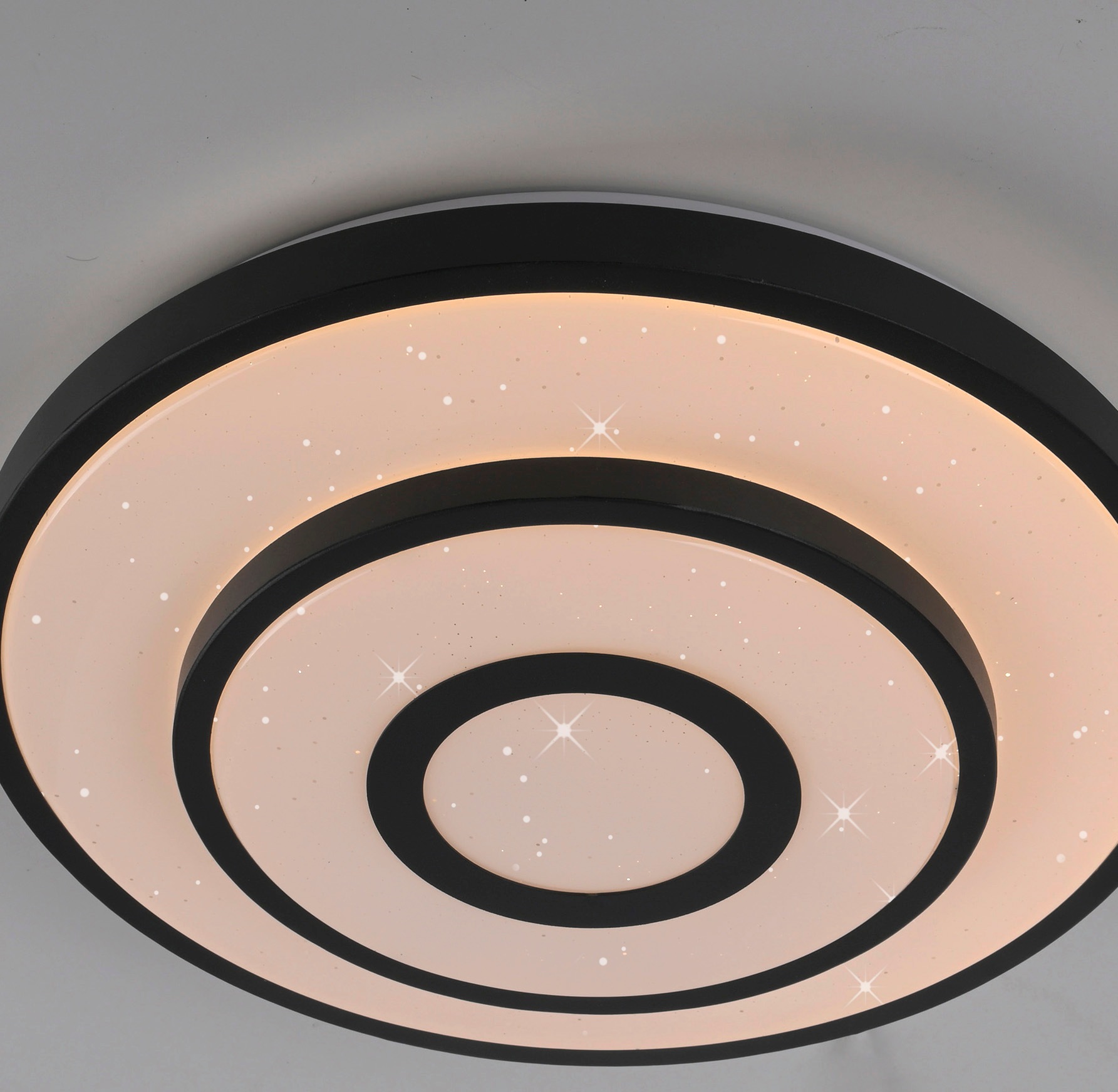 JUST LIGHT LED Deckenleuchte »TURANUS« LED-Board 1 Stk. Warmweiß Starry-Cover