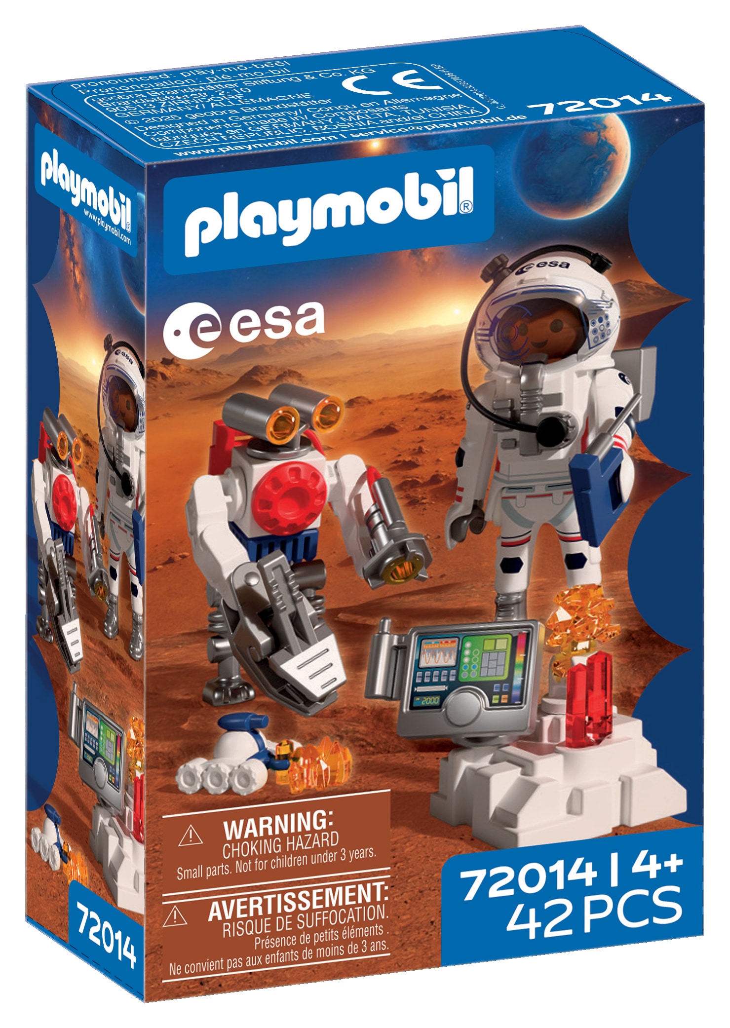Playmobil® Konstruktions-Spielset »ESA: Astronaut mit Roboter (72014), City Action«