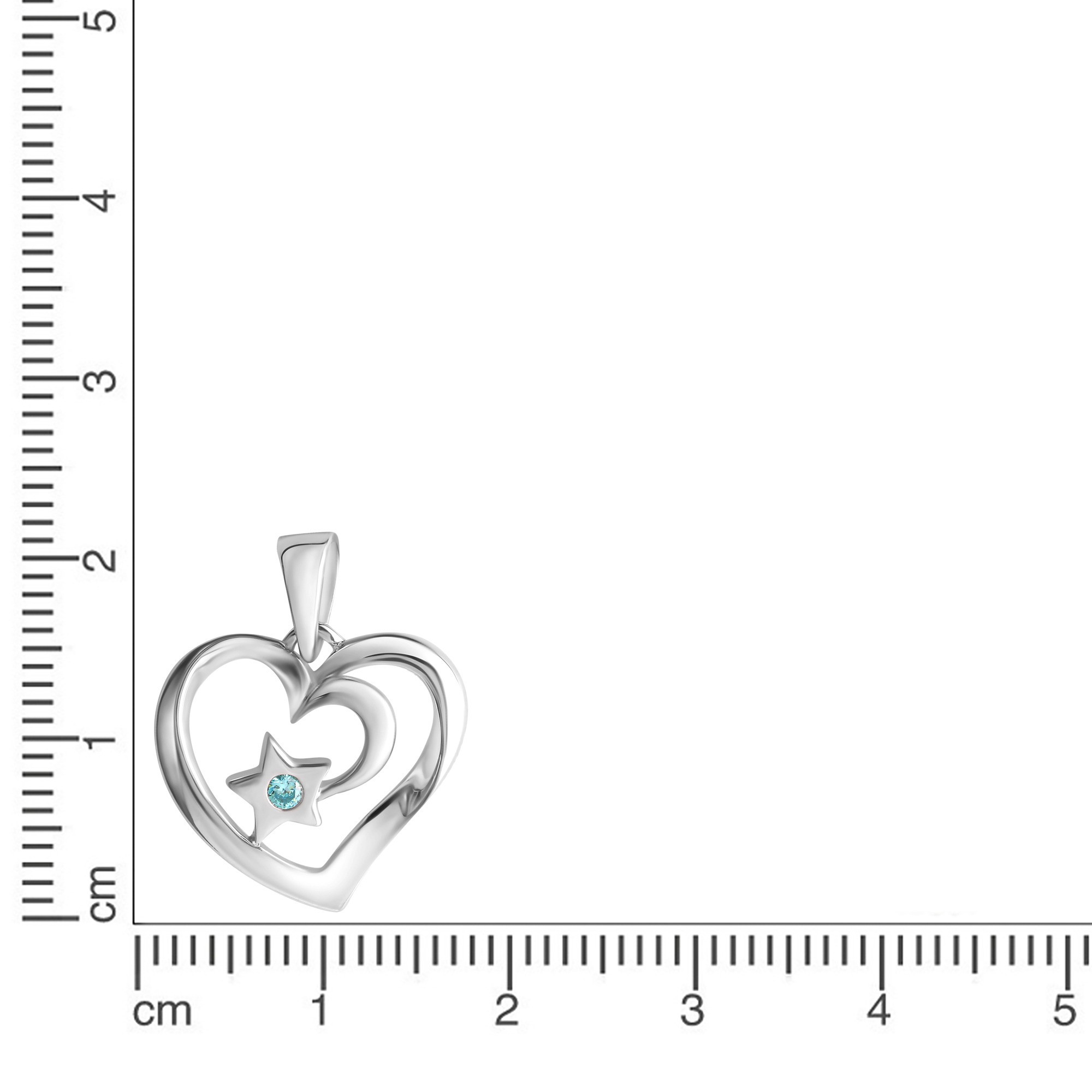 Vivance Kettenanhänger »925-Sterling Silber rhodiniert Zirkonia« ()