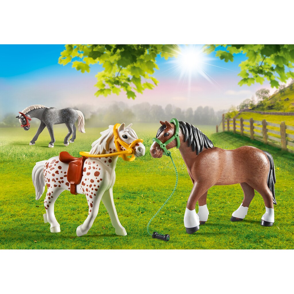 Playmobil® Konstruktions-Spielset »3 Pferde (70683), Country«, (12 St.), Made in Europe