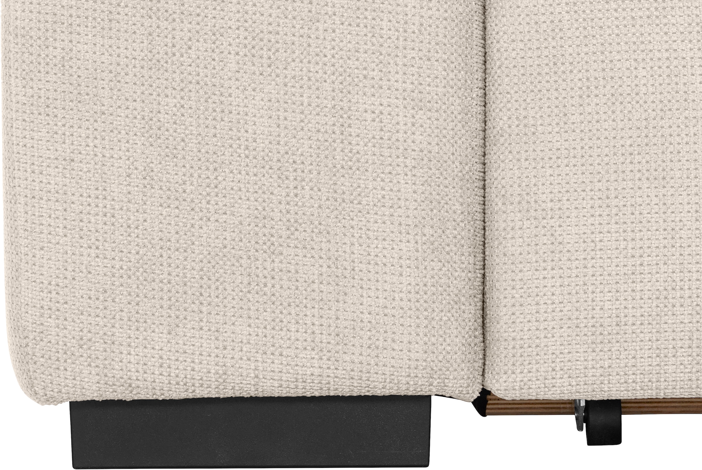 COTTA Ecksofa »Lola L-Form«, (Set, mit Hocker), mit Hocker & Kopfteilfunktion, wahlw. Bett- und Armteilfunktion