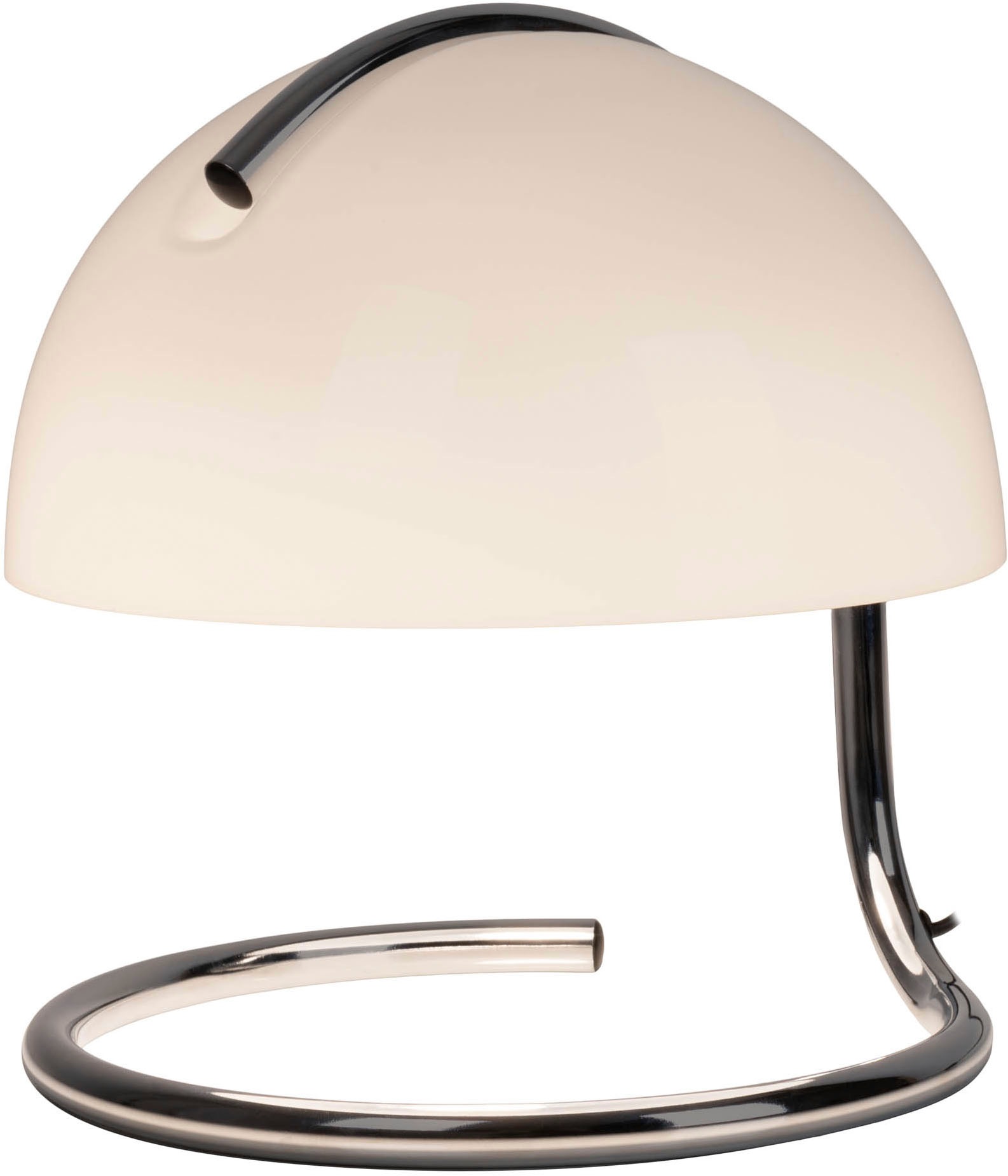 näve Tischleuchte »Burano« E27 1 Stk. halbkugelförmiger Glasschirm, 1x E27, Zuleitung schwarz 150cm