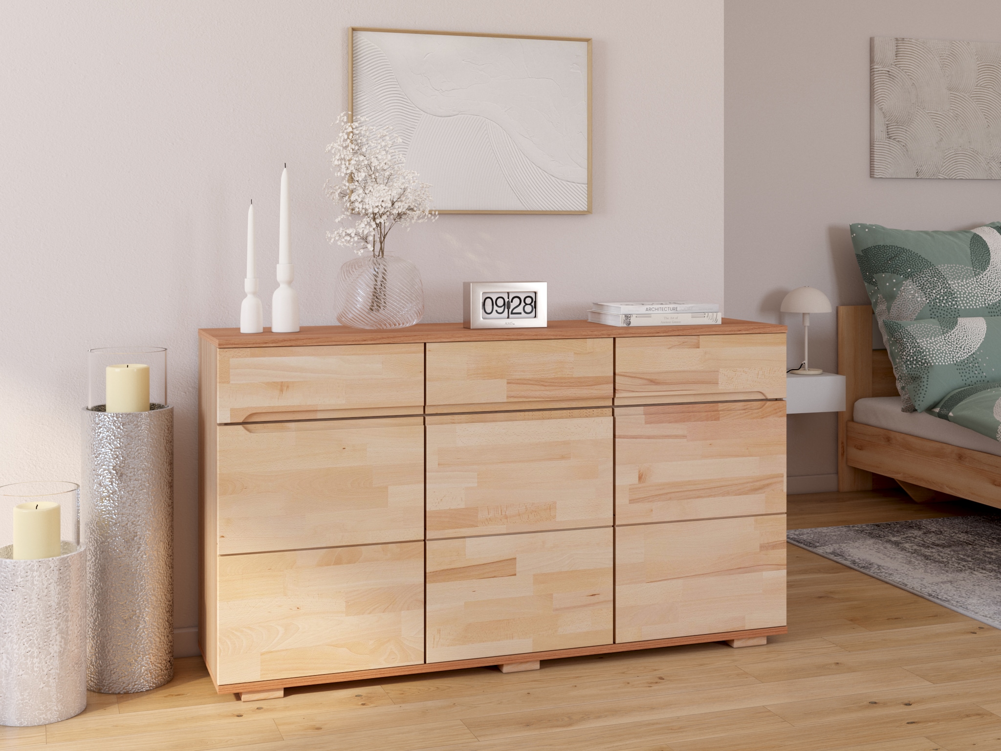 LeGer Home by Lena Gercke Leinwandbild »Sundowner« Abstrakt | Abstrakte | Kunst | Modern | Wüste | klassische Fantasie 1 Stk. tlg. Premium-Leinwandstoff, Handarbeit aus Deutschland