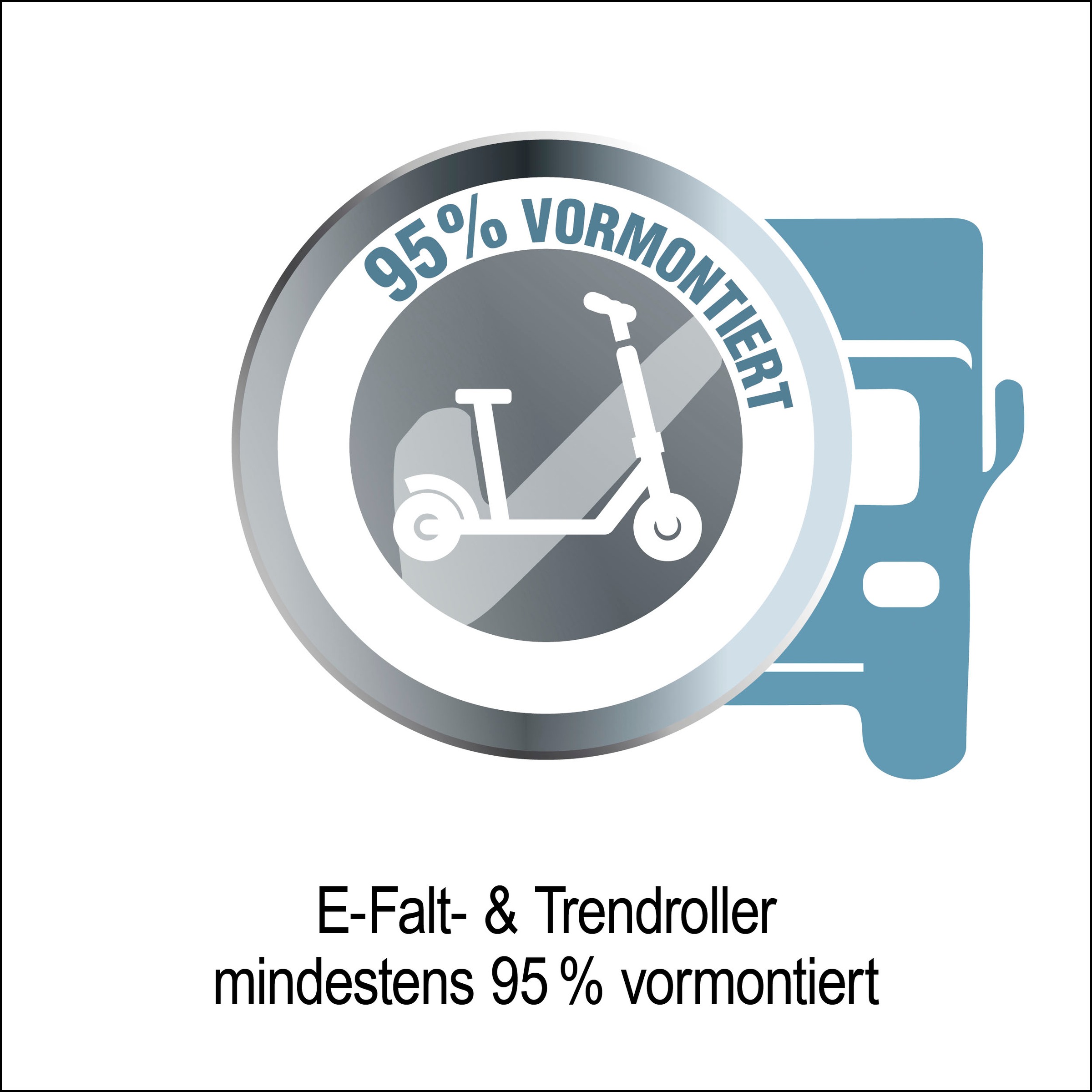 11. Bild von Forca E-Scooter »E-Faltroller Revoluzzer Basic: 48V/15Ah Blei-Gel«, 20 km/h, 30 km, klappbar