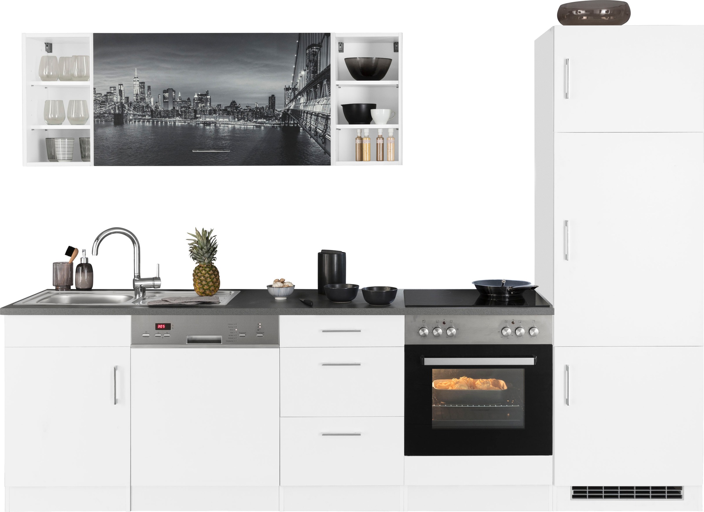 KOCHSTATION Küchenzeile »KS-Paris – Küchen mit einzigartigen Fotomotiven au günstig online kaufen
