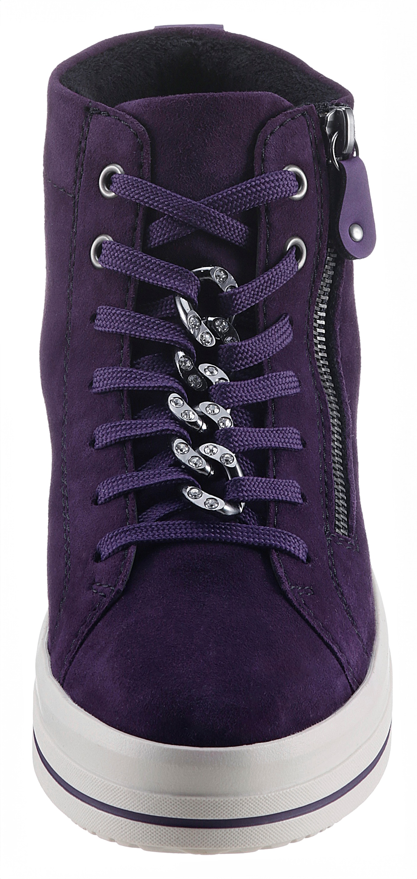 Remonte Plateausneaker »Elisabeth Hurley-Collection«, Freizeitschuh, High-Top-Sneaker, Schnürer, seitlicher Reißverschluss