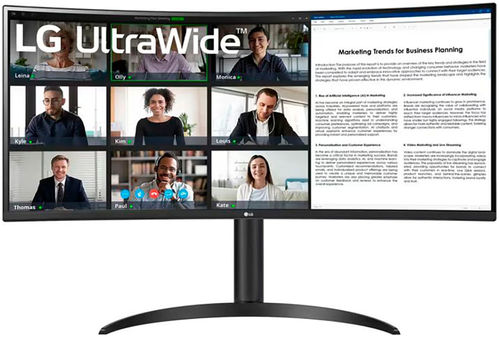 Curved-LED-Monitor »34WR55QK«, 86 cm/34 Zoll, 3440 x 1440 px, UWQHD, 5 ms...