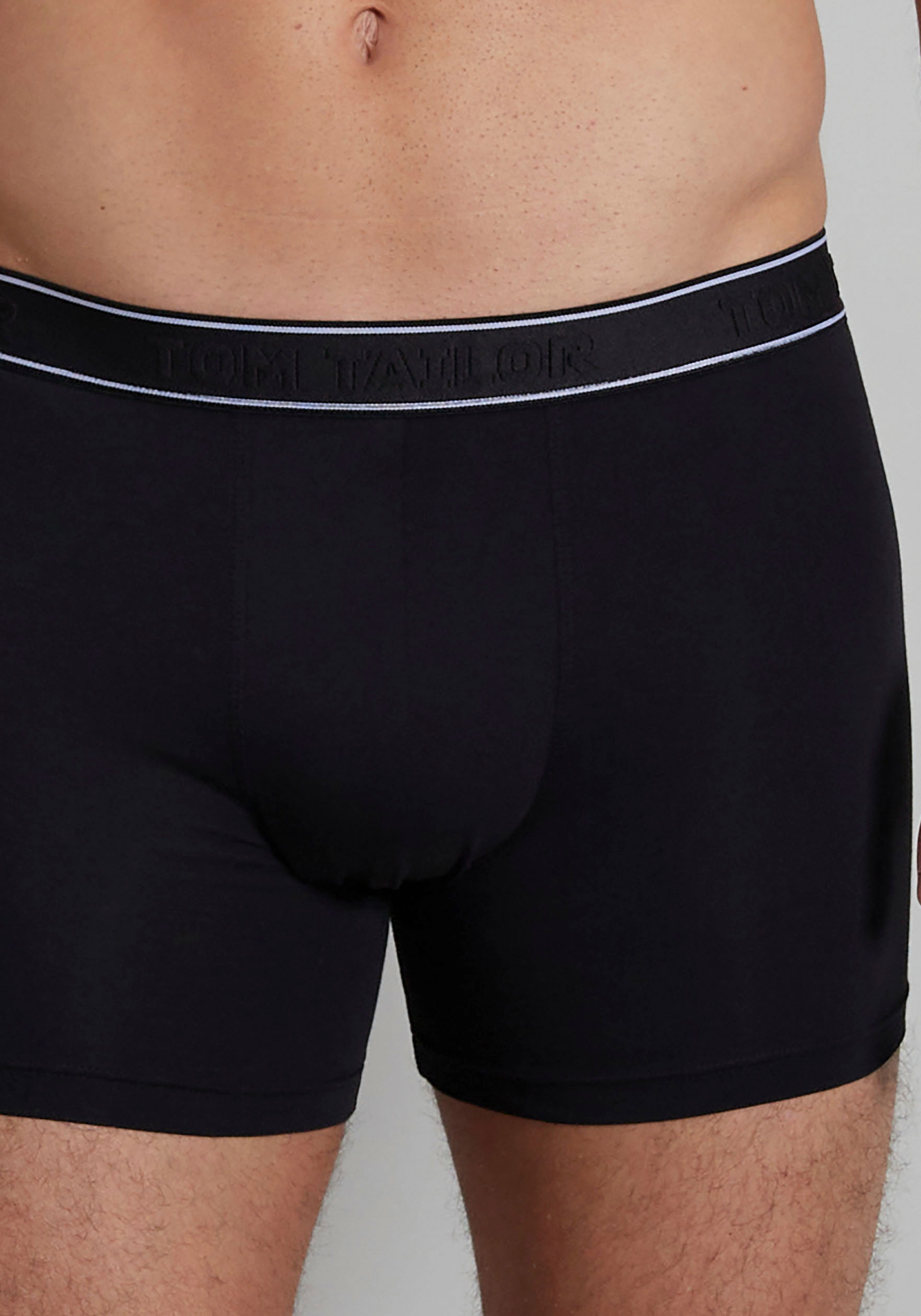 TOM TAILOR Lange Unterhose »Vancouver«, (2 St.), mit angenehmen Materialmix