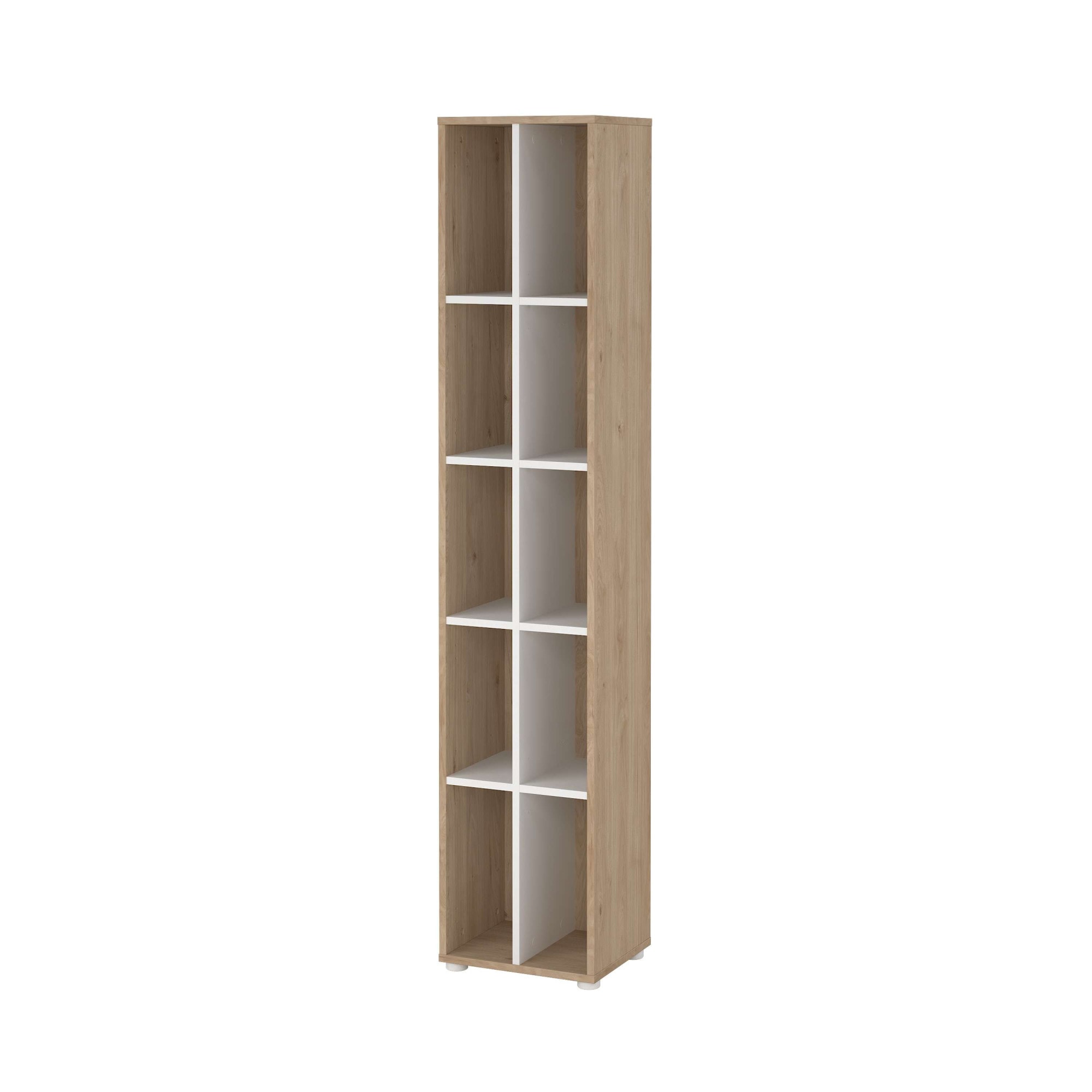INOSIGN Regal »Sign Ablageregal, Aktenregal, Bücherregal, Standregal, Wandregal,«, schmal mit Trennwand und Einlegeböden, Höhe 200 cm