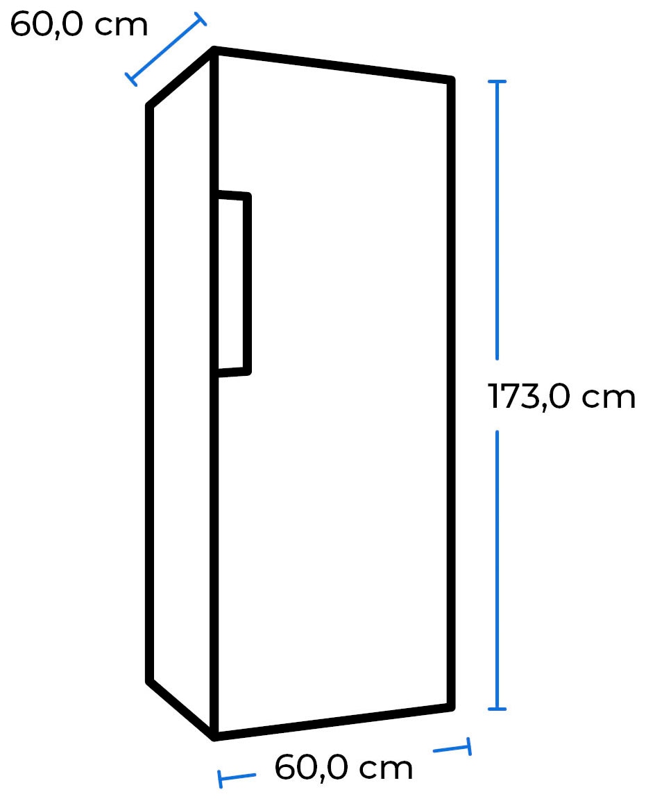 exquisit Gefrierschrank »GS280-H-040E weiss«, 173 cm hoch, 60 cm breit, 242 L Volumen, 4 Sterne Gefrieren