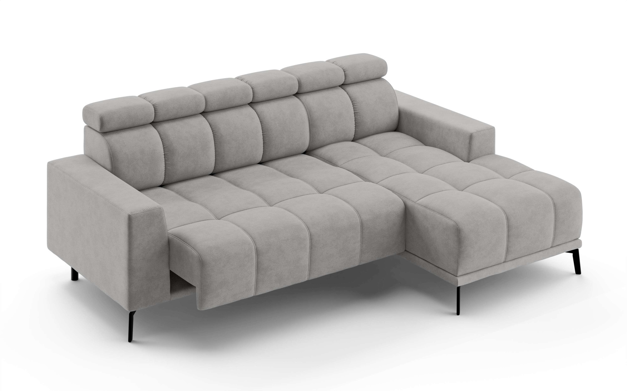 INOSIGN Ecksofa »CAZIE, Designsofa, L-Form, trendige Bubble-Optik,«, L-Form mit Wellenunterfederung, Recamiere rechts/links bestellbar