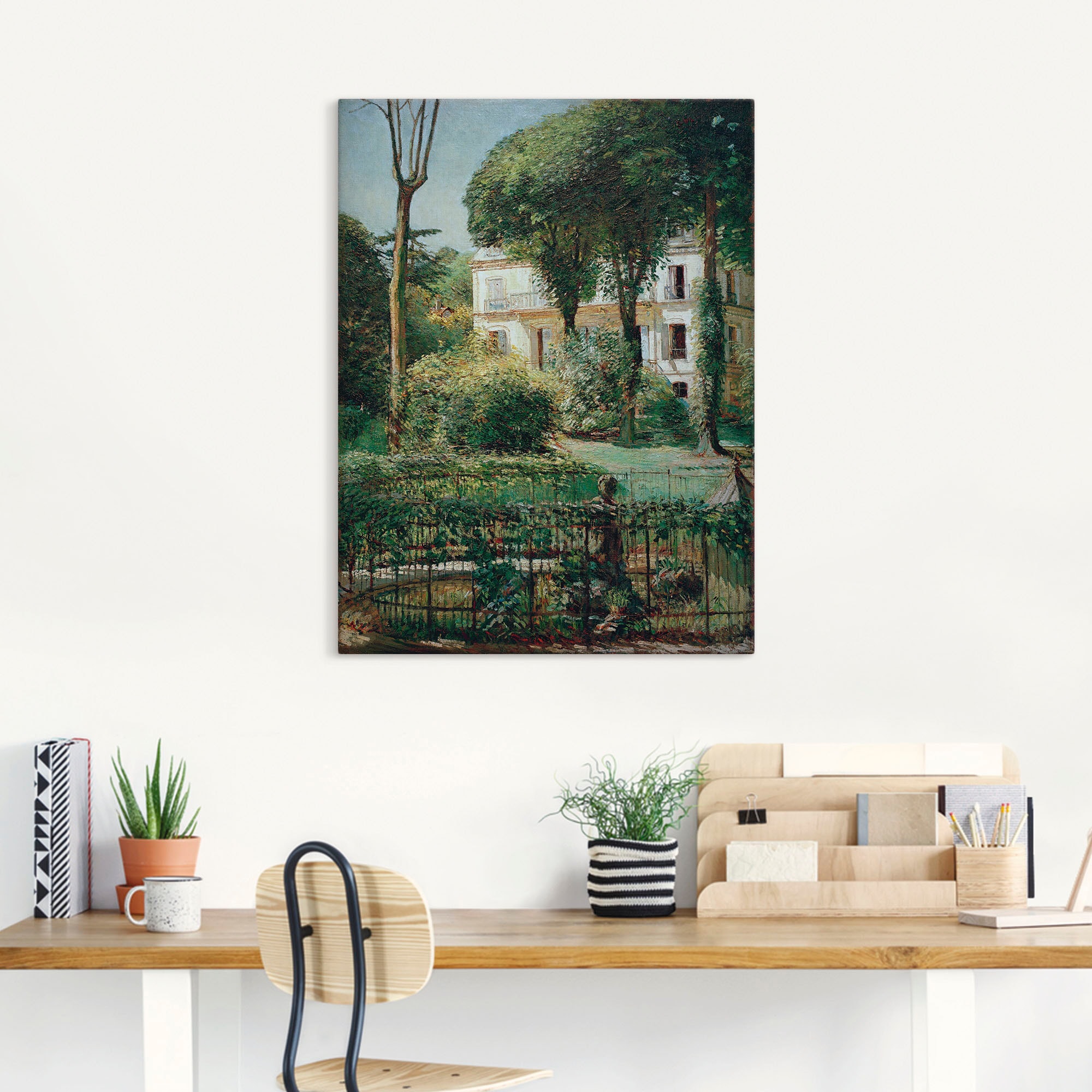 Artland Wandbild »Villa in Paris«, Gartenbilder, (1 St.), als Leinwandbild, günstig online kaufen