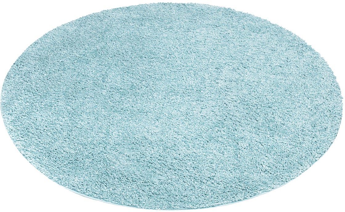 Carpet City Hochflor-Teppich »City Shaggy«, rund, 30 mm Höhe, Teppich Einfarbig Uni, besonders flauschig-weich