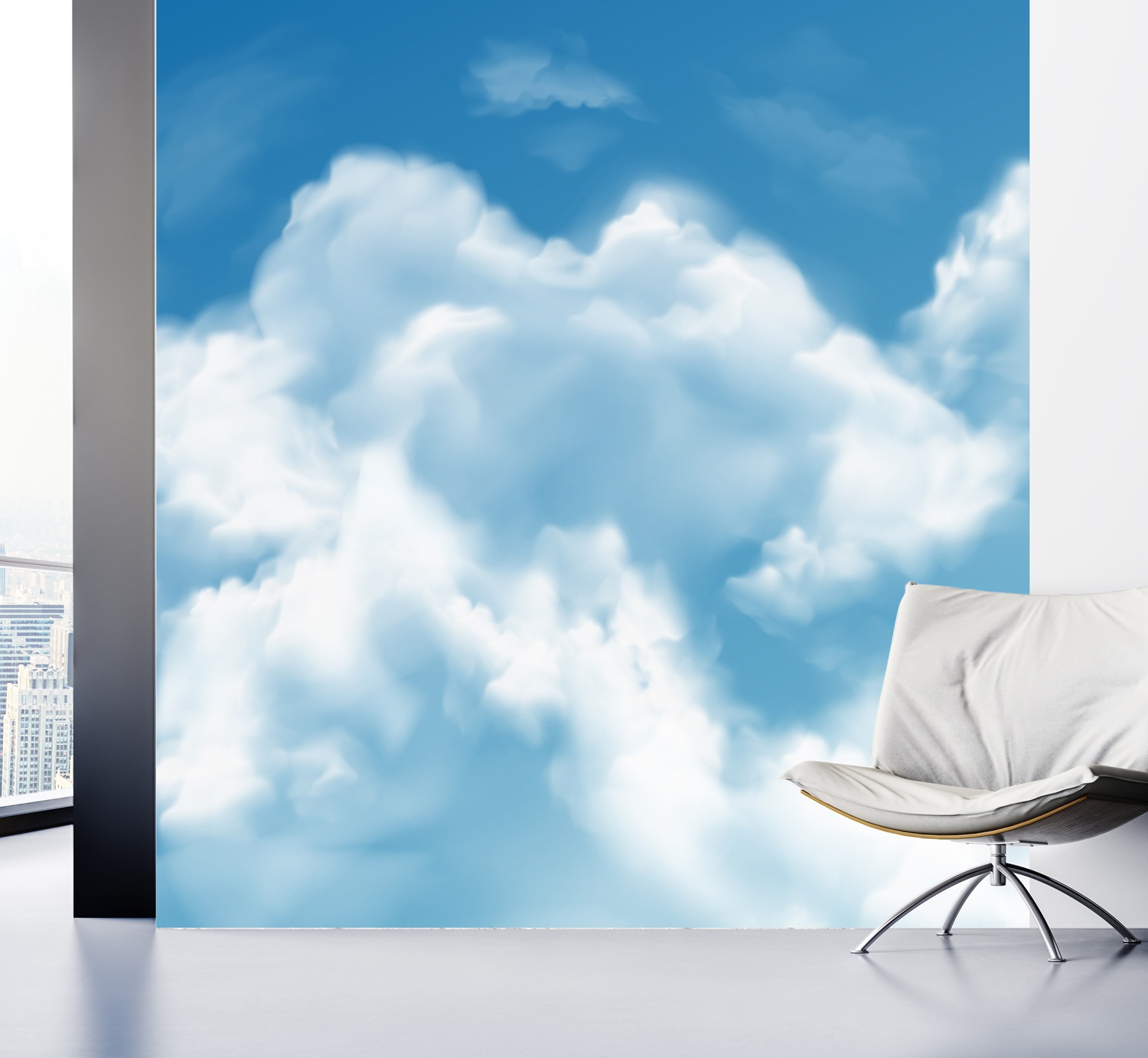 queence Fototapete »Himmel« Motiv   bedruckt   realistisch glatt Wandpaneel günstig online kaufen