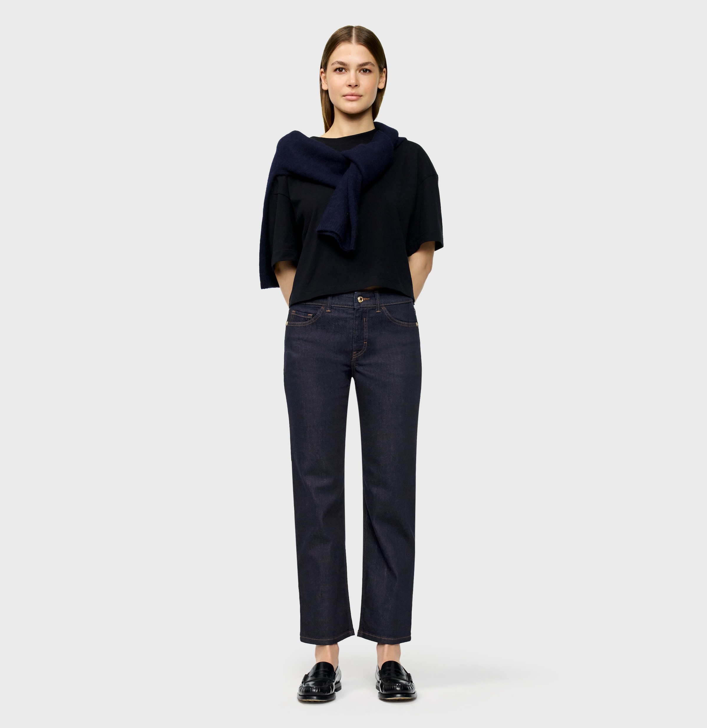 MAC Slim-fit-Jeans »CARRIE straight« Atmungsaktiver Ganzjahres-Denim