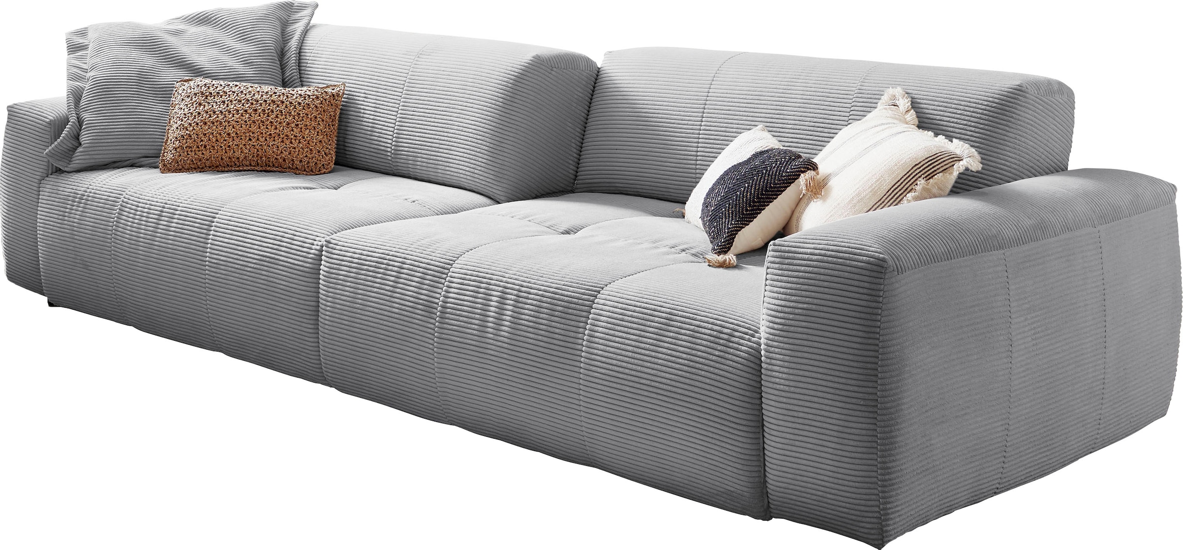 3C Candy online Cord Rückenlehne, verstellbare »Yoshy«, Zwei in Bezug Big-Sofa Sitztiefen kaufen durch