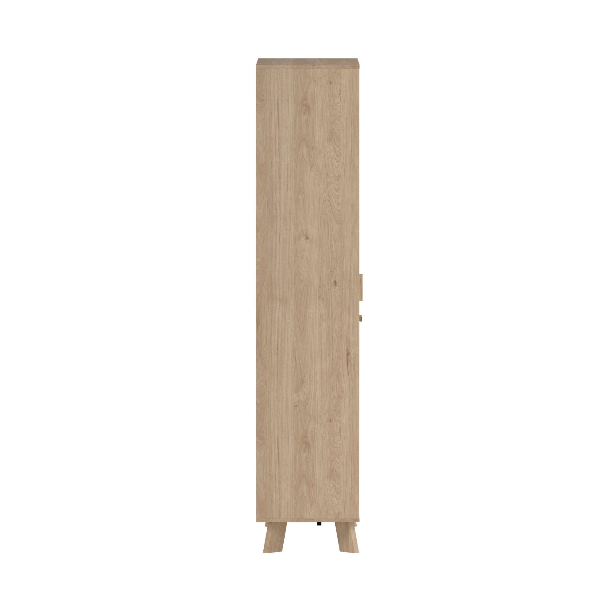 andas Vitrine »Ikast Vitrinenschrank, Standvitrine, Schrank, Stauraum«, 2 Türen, 3 offene Fächer, Breite 89 cm, Höhe 188 cm