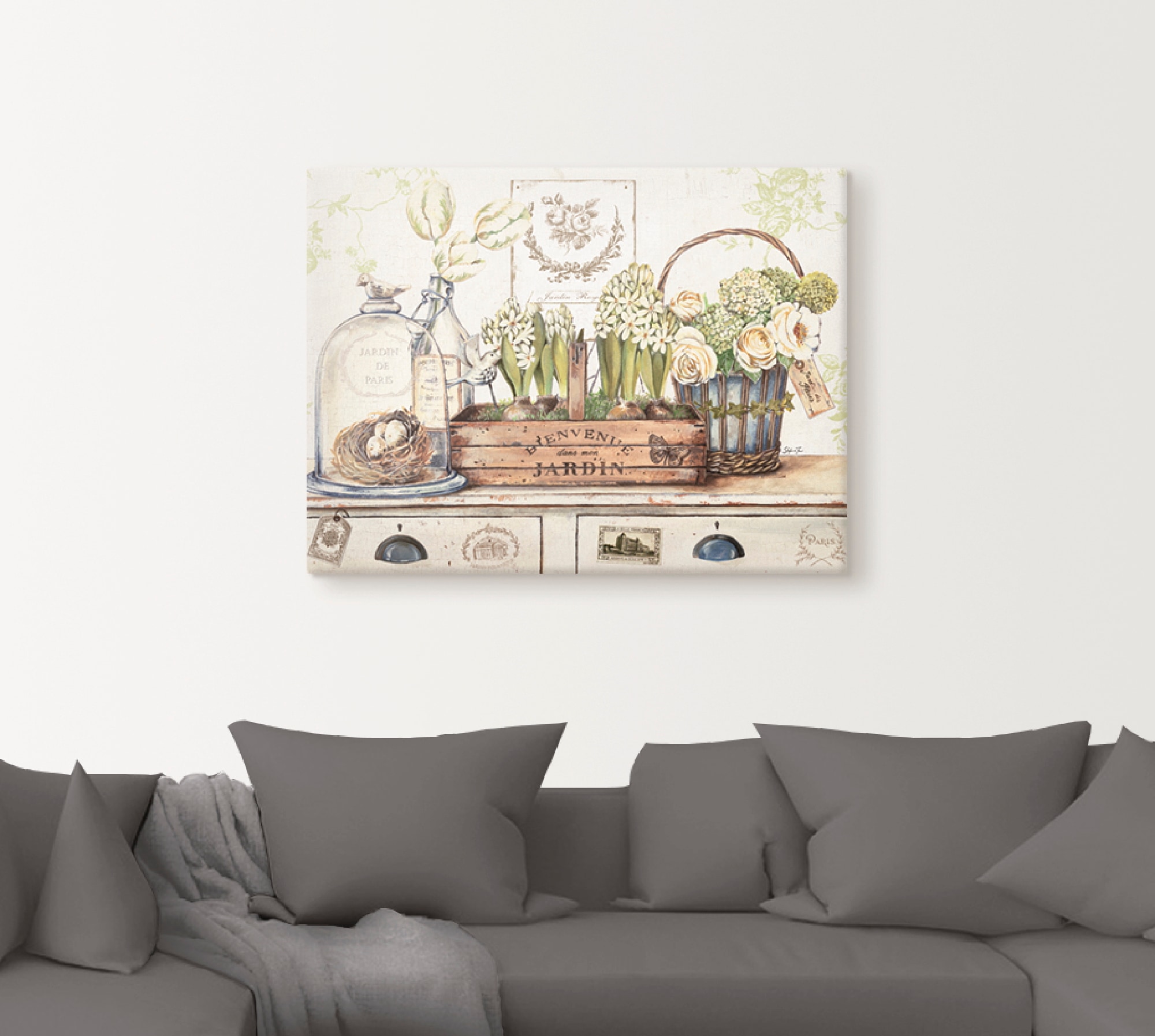 Artland Wandbild "Mein Garten", Arrangements, (1 St.), als Leinwandbild, Po günstig online kaufen