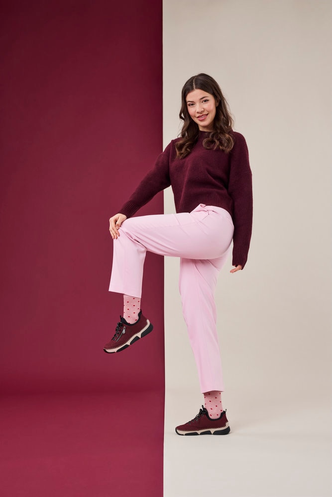Rieker Slip-On Sneaker, Schlupfschuh, Halbschuh, Freizeitschuh mit weicher Innensohle