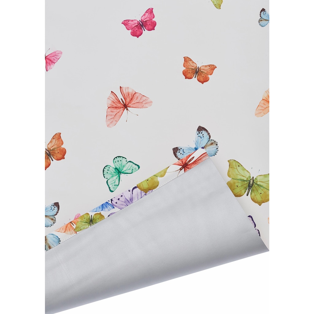 Home affaire Seitenzugrollo »Butterfly«, verdunkelnd, energiesparend, ohne Bohren, freihängend, Hitzeschutz, Schmetterlinge, bunt, bedruckt, Klemmträger