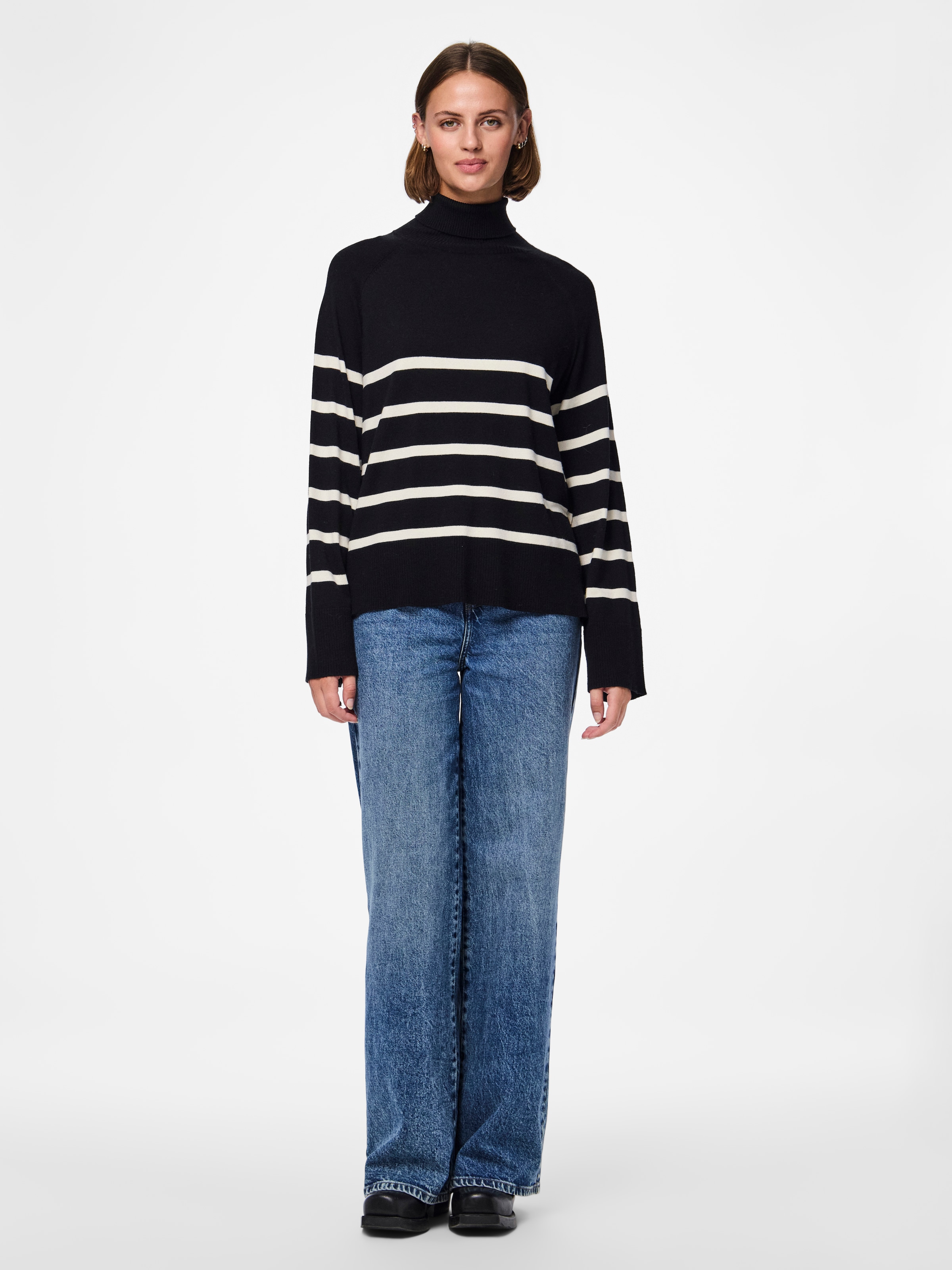 pieces Rollkragenpullover »PCSIA LS ROLLNECK KNIT NOOS BC«