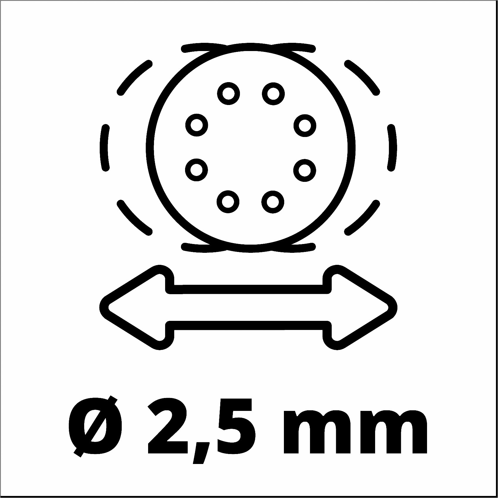 Einhell Exzenterschleifer »TC-RS 425 E«, (Set, 5 tlg.), zum Abschleifen gerader und ungerader Flächen