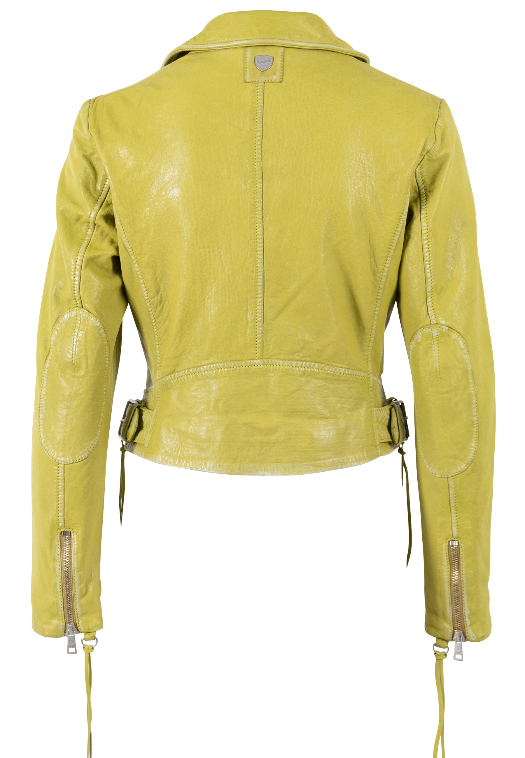 Mauritius Lederjacke »MWBatuh« mit Fransen-Details, Reverskragen