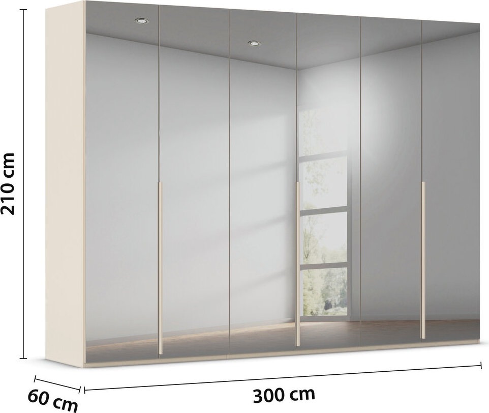 LeGer Home by Lena Gercke Kleiderschrank »Schrank Garderobe Ankleide Schlafzimmer Flur Serina«, (in 3 verschiedenen Ausstattungen BASIC/CLASSIC/PREMIUM), in 6 Breiten (101 - 401 cm) mit Front Glas oder Dekor MADE IN GERMANY