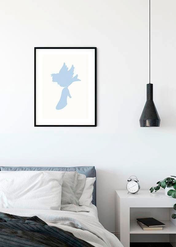 Komar Bild »Cinderella Bird« Disney 1 Stk. tlg. Wandbild zur Dekoration im Kinderzimmer - ohne Rahmen