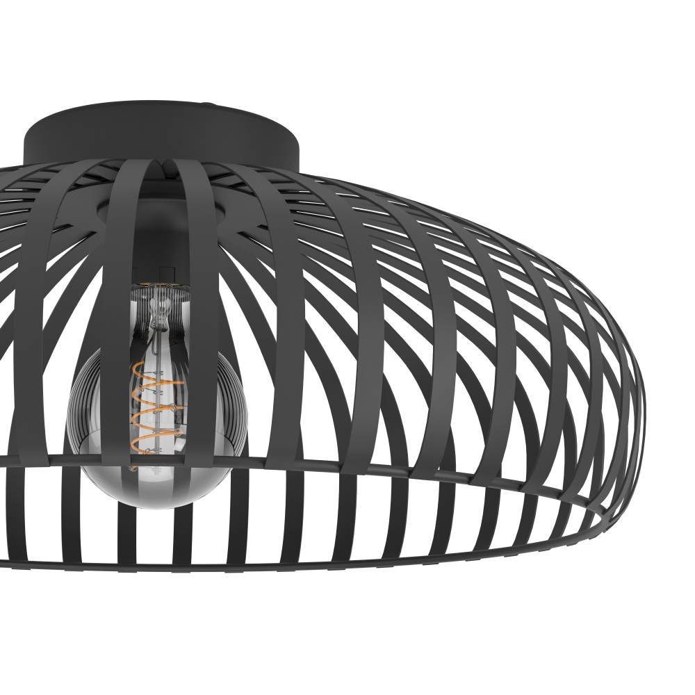 EGLO Deckenleuchte »MOGANO 3«, 1 flammig, Leuchtmittel E27 | ohne Leuchtmittel, Deckenleuchte, Metall in Schwarz, Flurlampe mit E27 Fassung, Ø 43 cm
