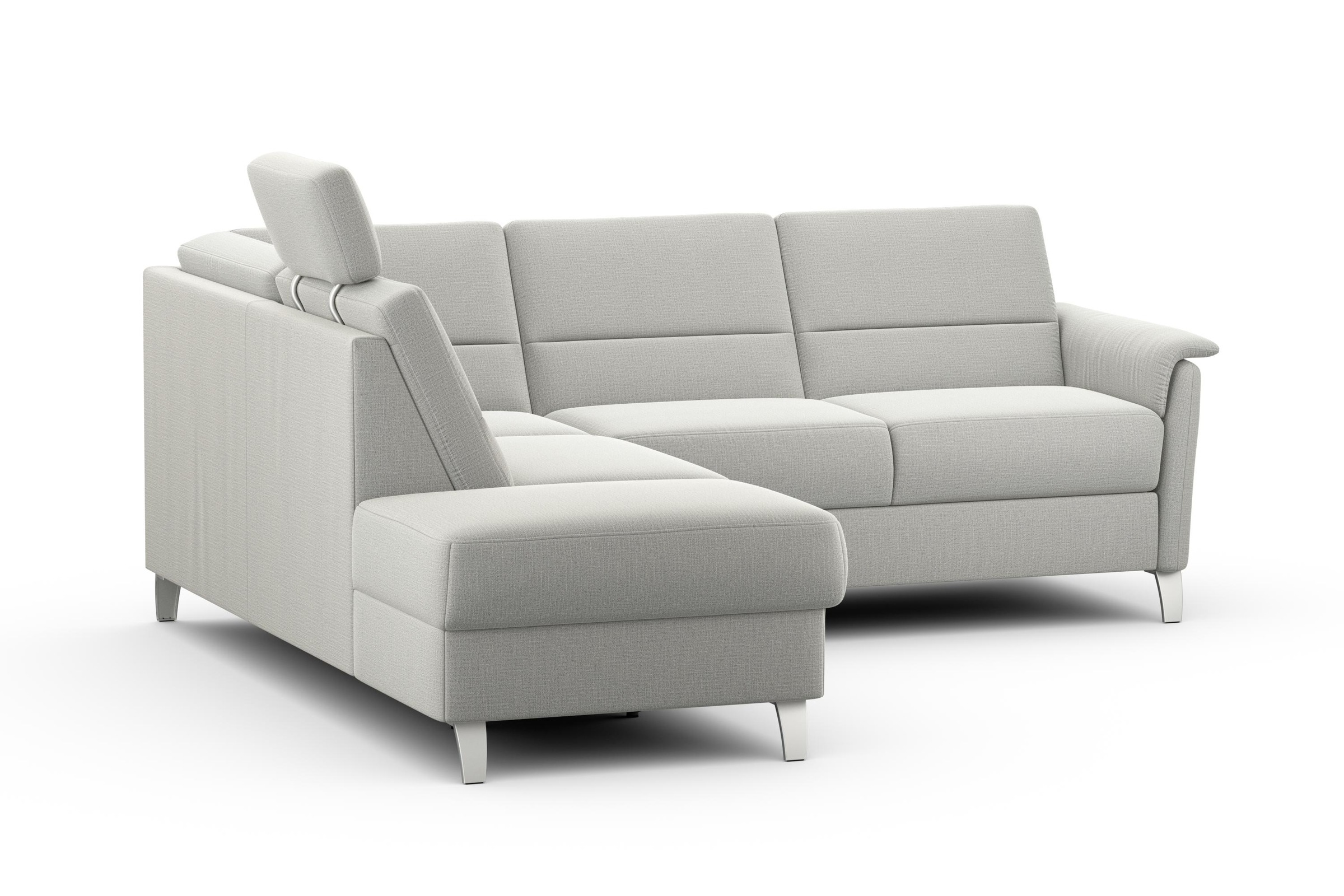 sit&more Ecksofa »Palmera L-Form«, Federkern, wahlweise mit Bettfunktion und mit/ohne Stauraum