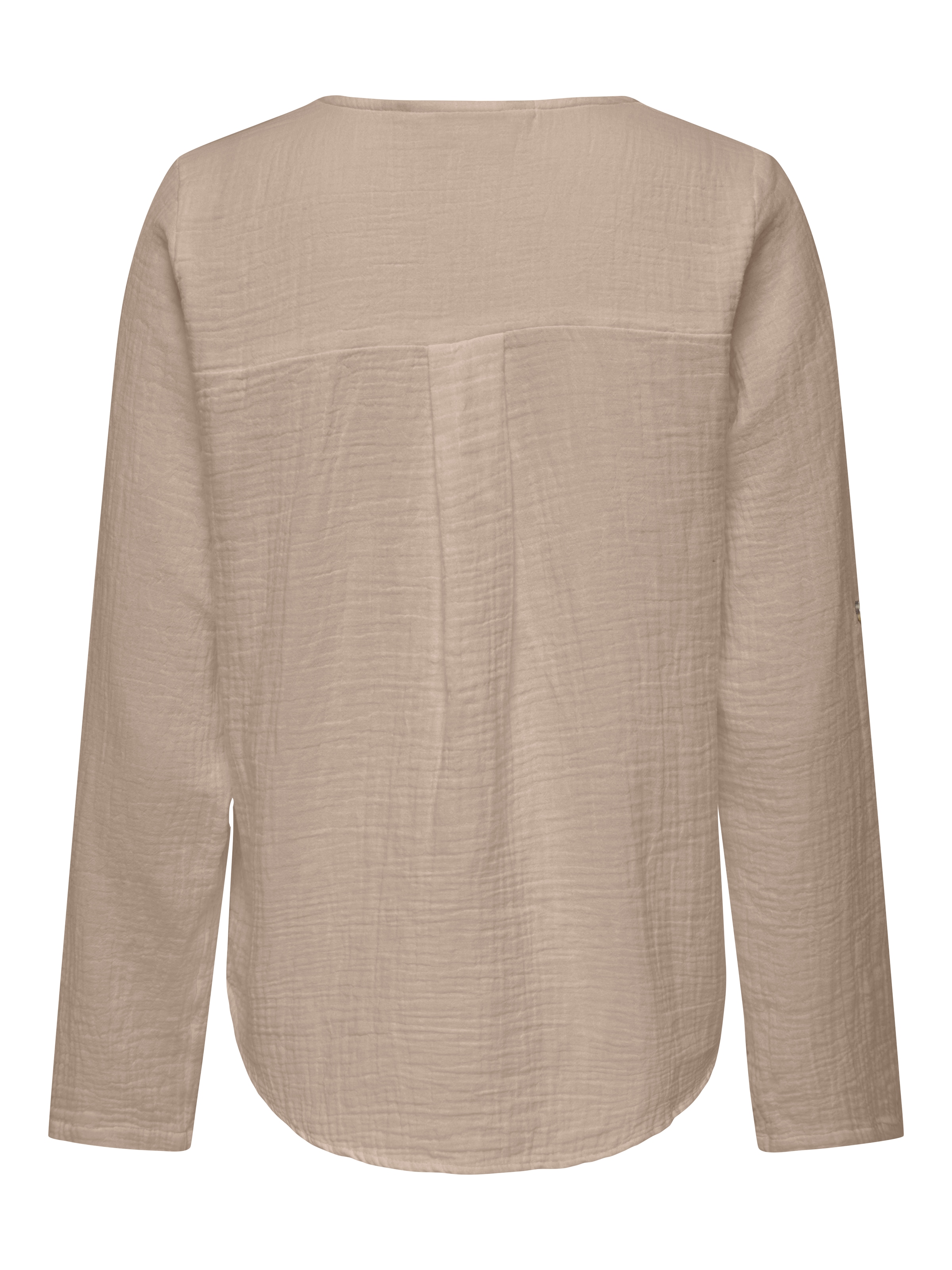 ONLY Langarmbluse »ONLTHYRA LIFE V-NECK L/S SHIRT NOOS WVN« Baumwolle, regular fit