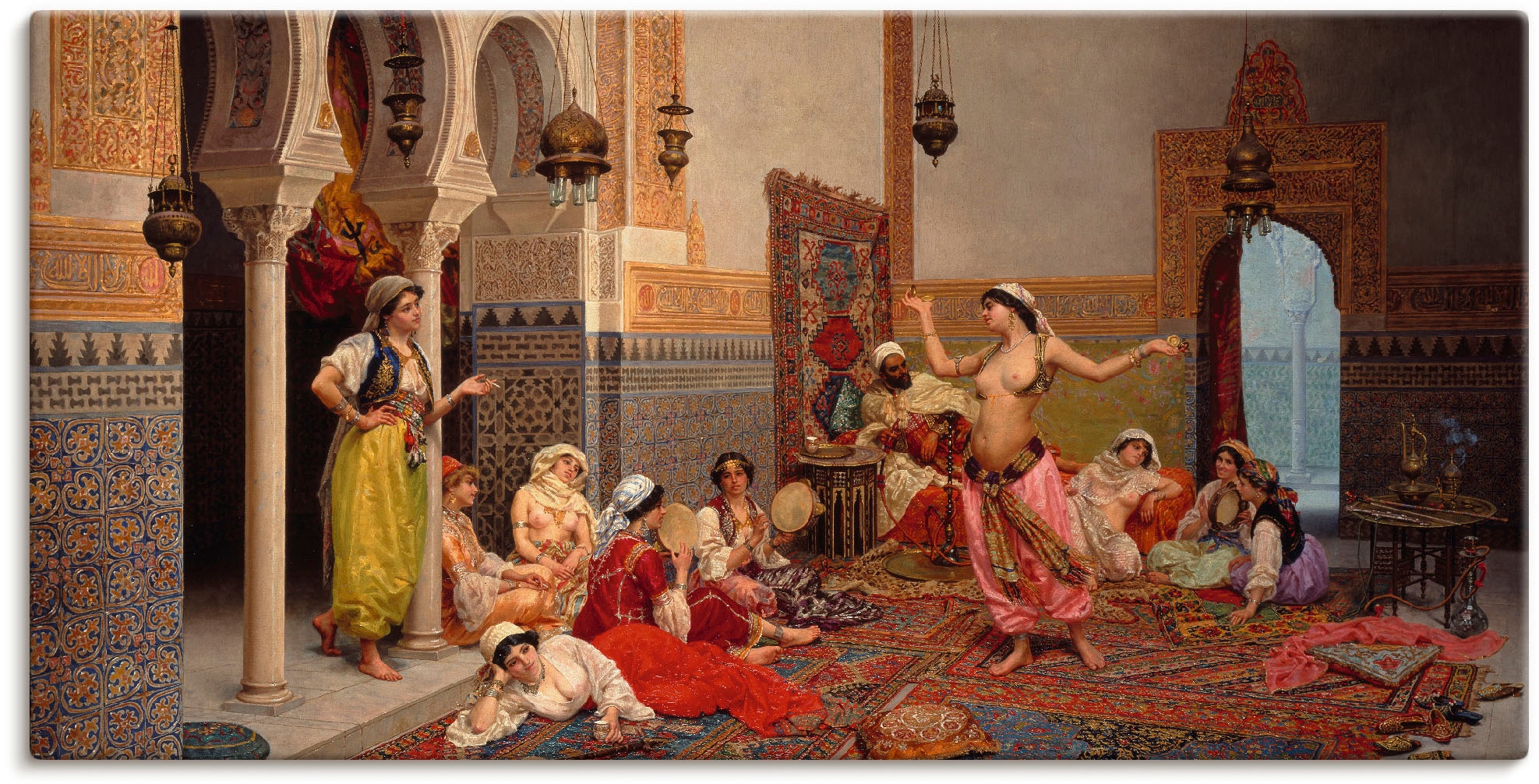 Artland Wandbild »Tanz im Harem.«, Gruppen & Familien, (1 St.), als Leinwan günstig online kaufen