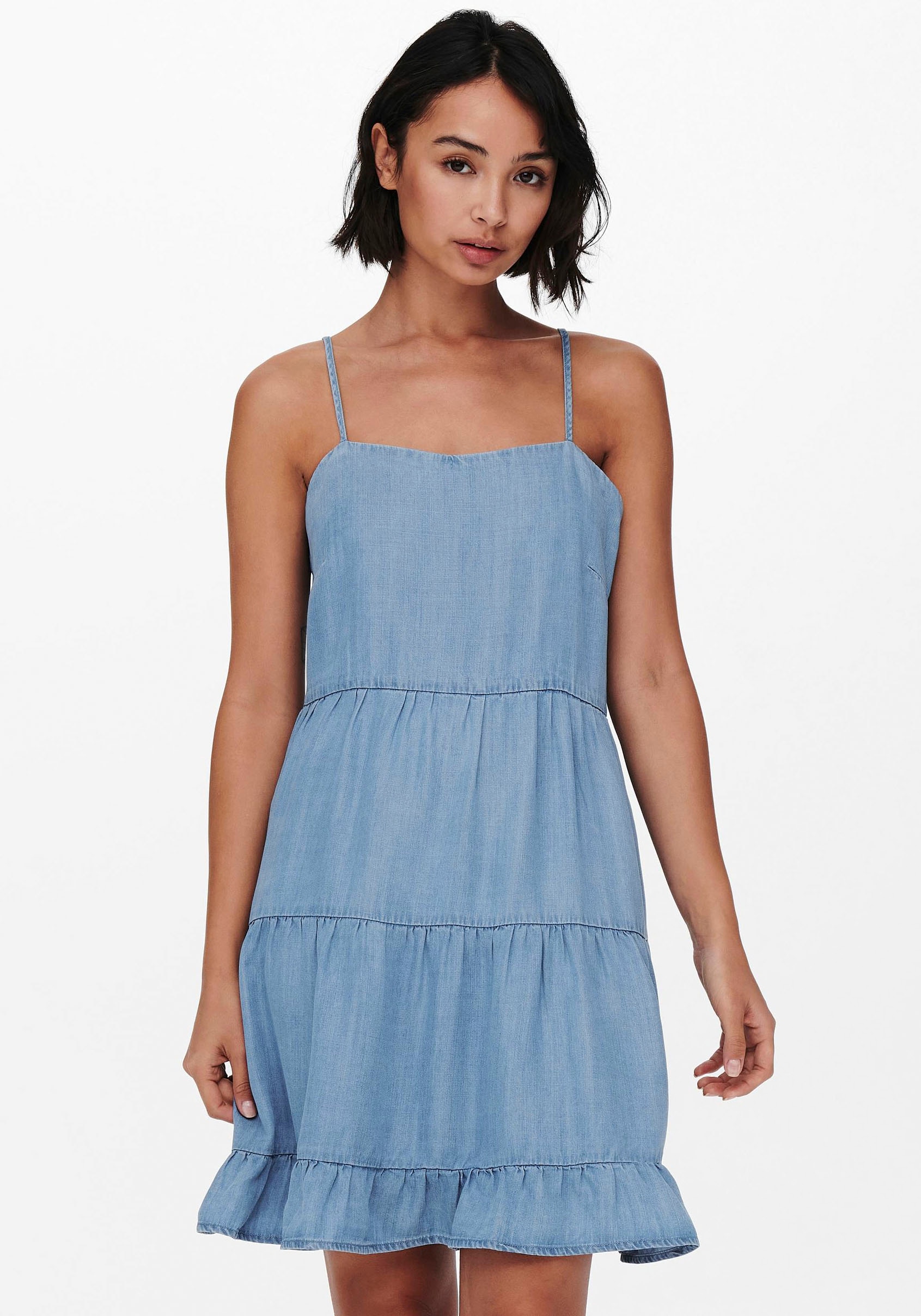 Online-Shop bestellen Jeanskleid STRAP DNM »ONLRAGNA DRESS« im ONLY