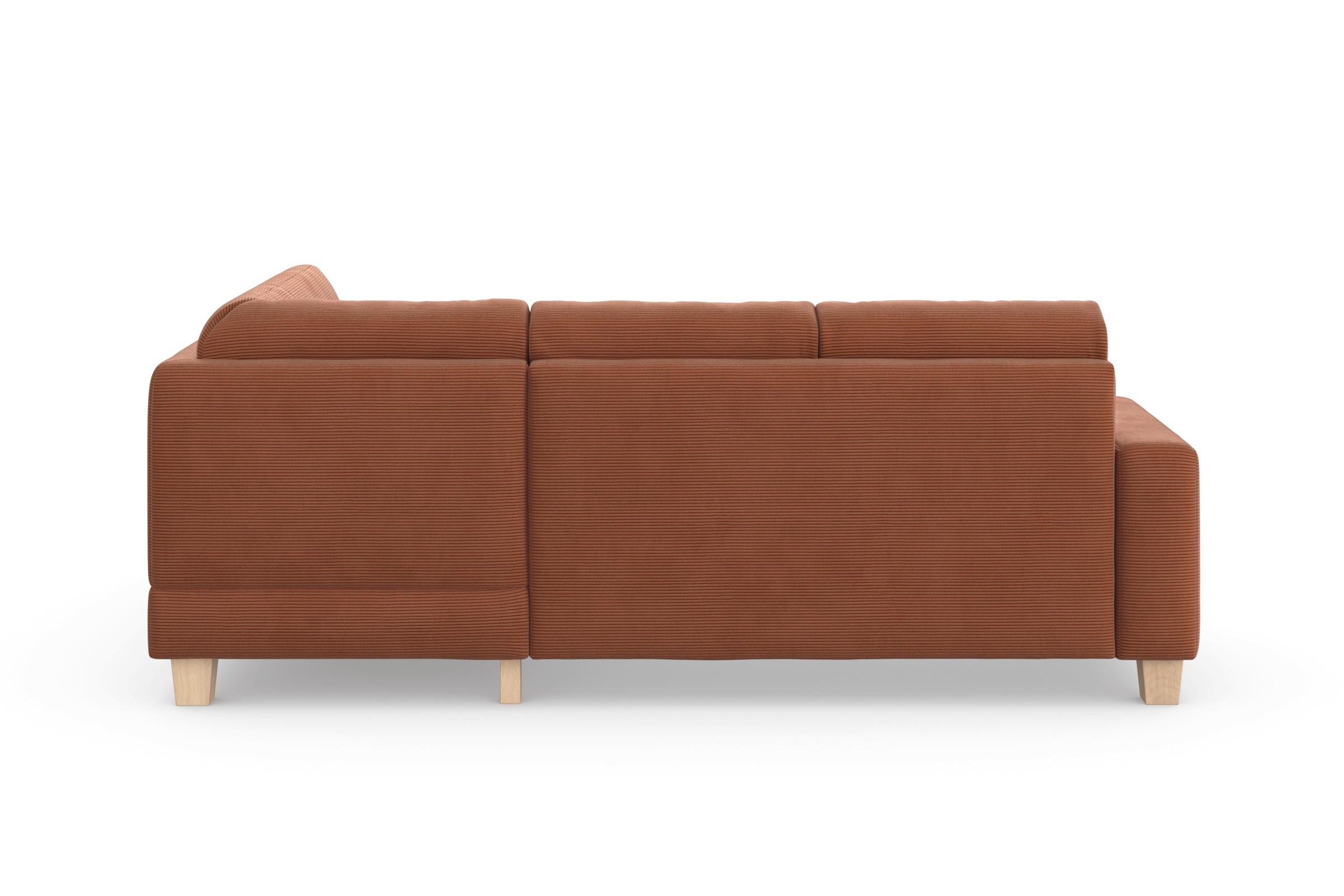 Home affaire Ecksofa »Summer L-Form«, mit Ottomane, wahlweise mit Bettfunktion und Bettkasten, Cord-Bezug