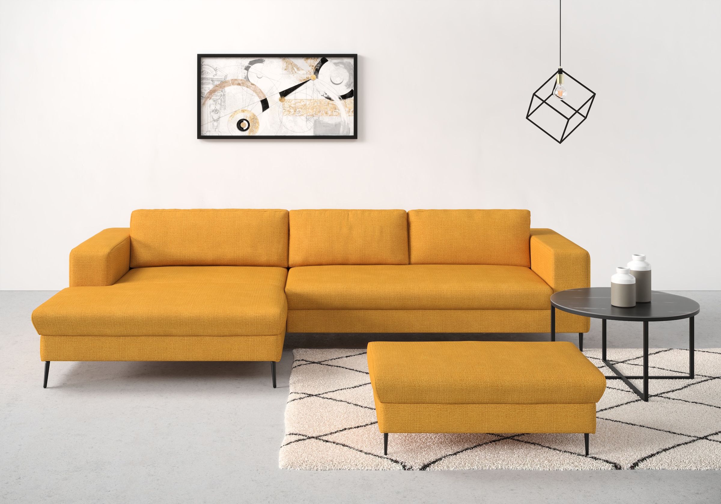 DOMO collection Ecksofa "Modica L-Form", moderne Optik mit großzügiger Reca günstig online kaufen