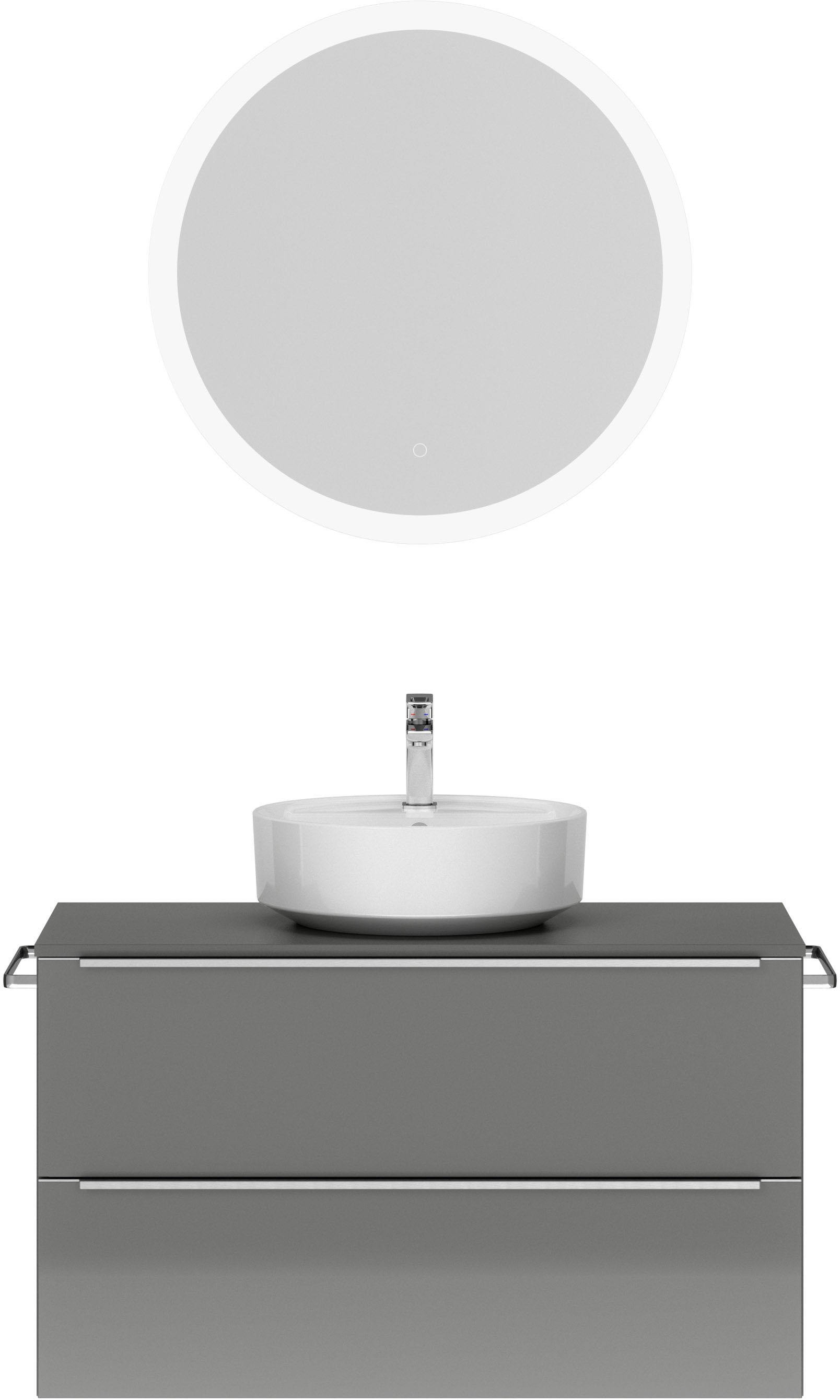 nobilia® Badmöbel-Set »Alvene« vormontiert, mit Soft-Close, 2 Stk. tlg. günstig online kaufen