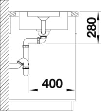 Blanco Küchenspüle »LANTOS 5 S-IF« inklusive 1 Edelstahleinsatz
