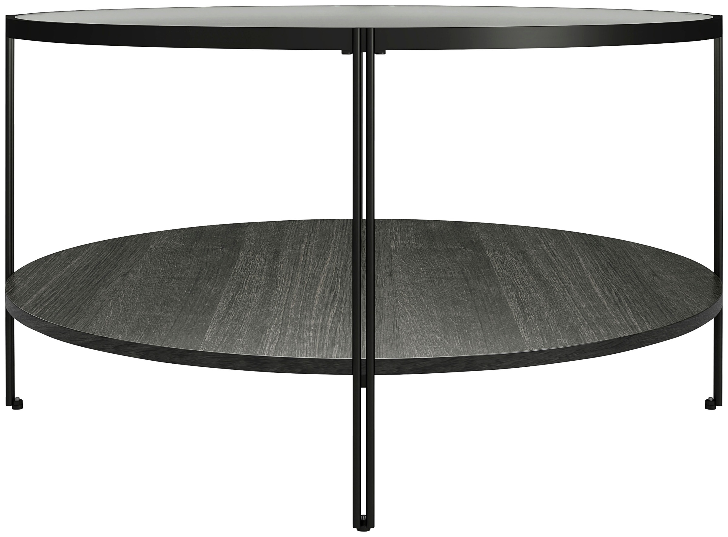 Dorel Home Couchtisch »Wainwright«, (1 St.), mit Tischplatte aus Glas, Ablageboden, Breite 81,5 cm, Höhe 45 cm